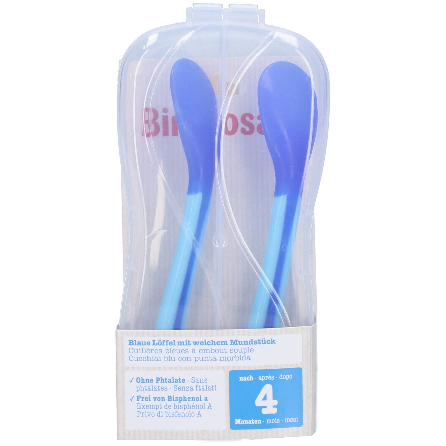 BIMBOSAN Cuillères bleues à embout souple Autre 2 pc(s)