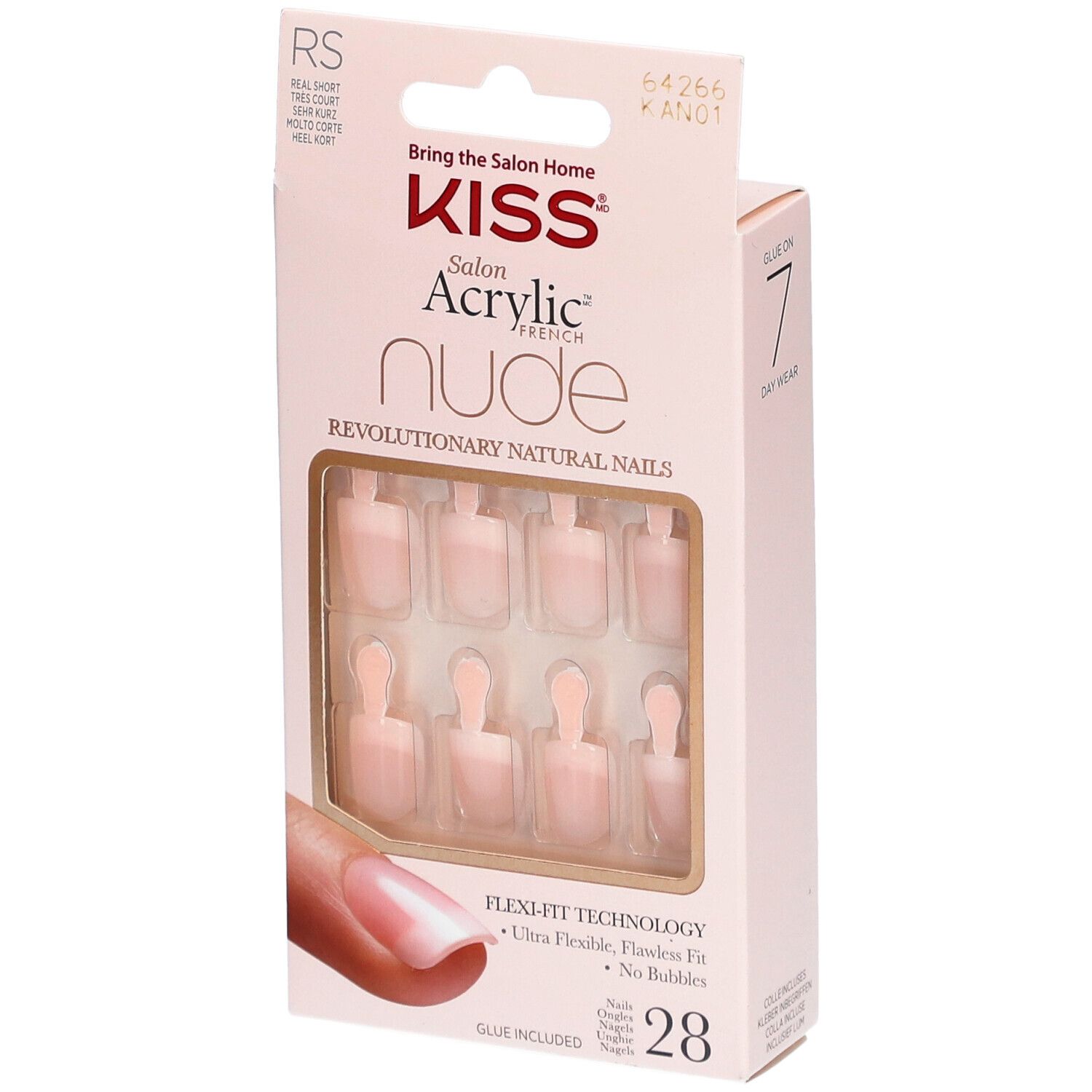 Kiss Salon Acrylic Kit Faux Ongles French Nude Autre 1 pc(s)