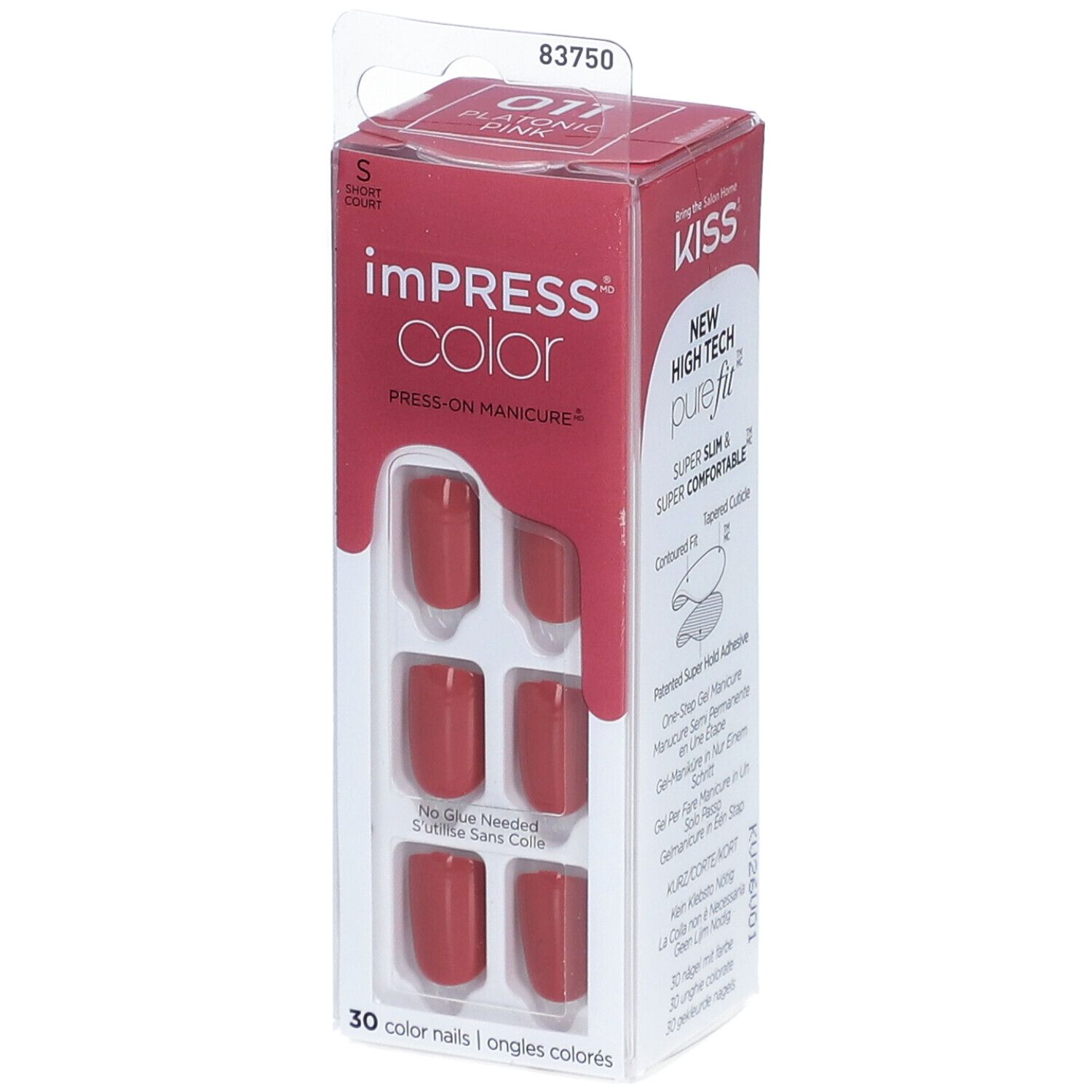 KISS Impress Color Kit Faux-Ongles Gel – Rose Court no data 1 pc(s)