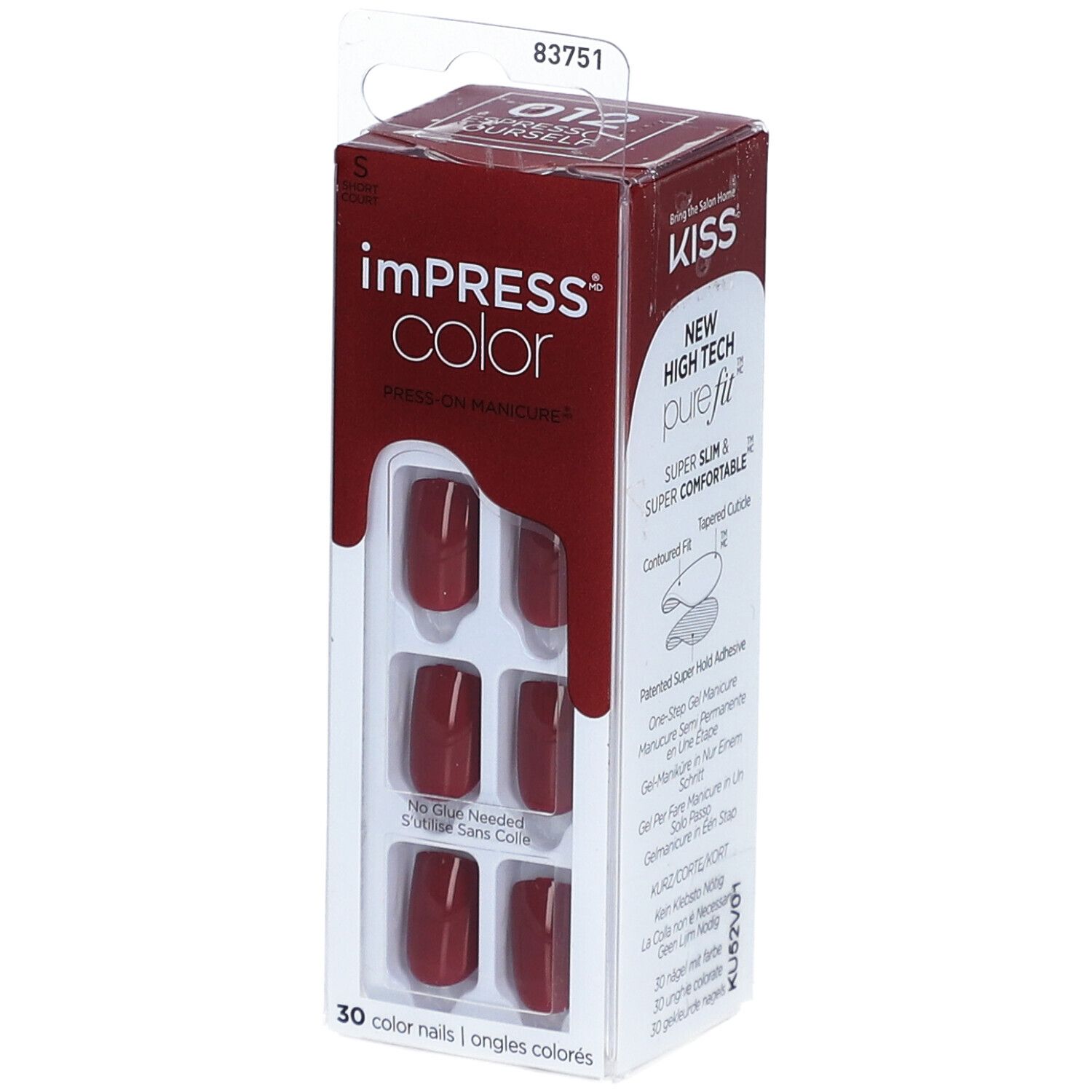 KISS imPRESS® Color Press-on Manicure Faux-Ongles no data 1 pc(s)