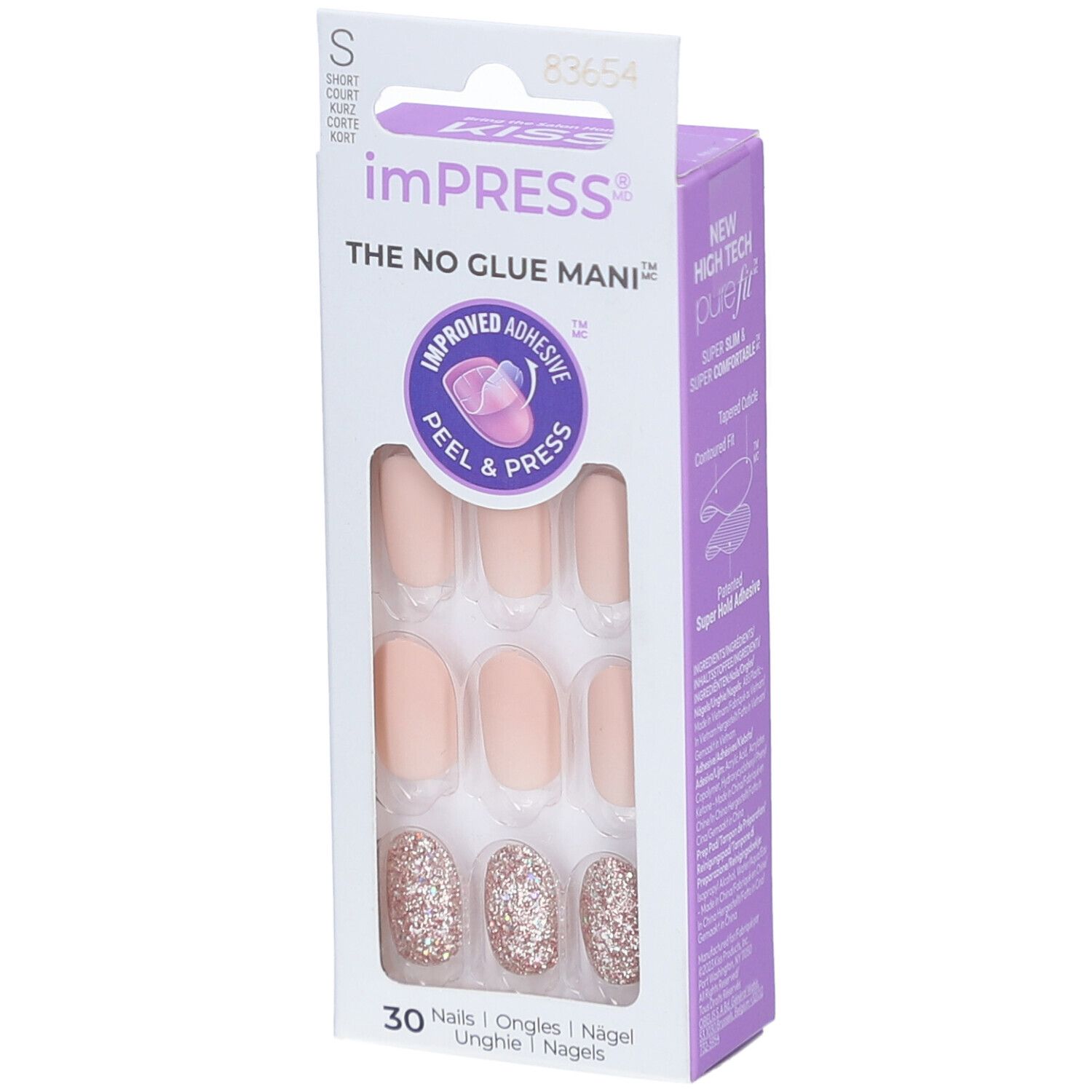 KISS Impress Color Kit Faux-Ongles Gel – Evanesce Autre 1 pc(s)