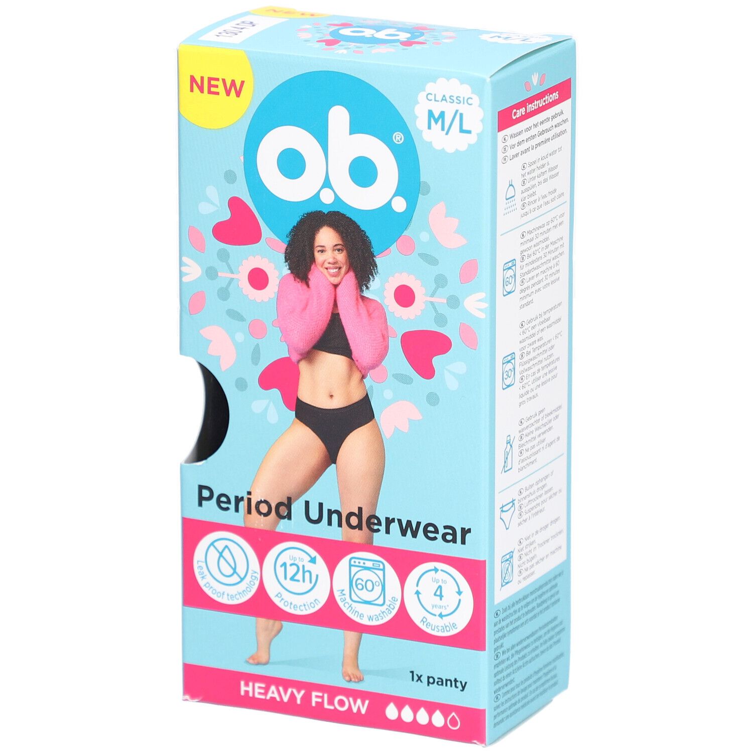 o.b.® Sous-vêtements menstruels réutilisables M/L Culotte Menstruelle 1 pc(s)