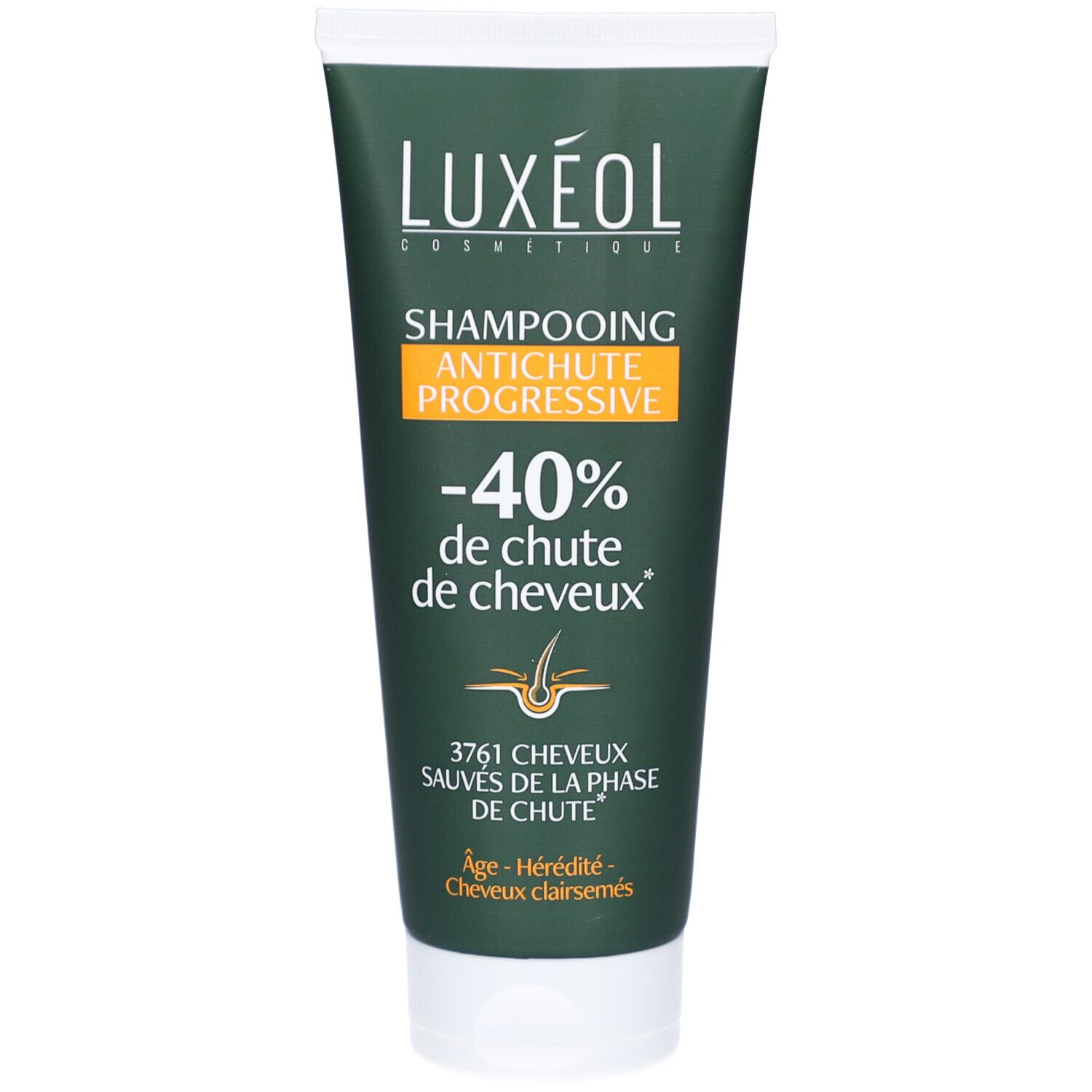 Luxéol Shampooing Antichute Progressive -40 % Chute De Cheveux 200 Ml