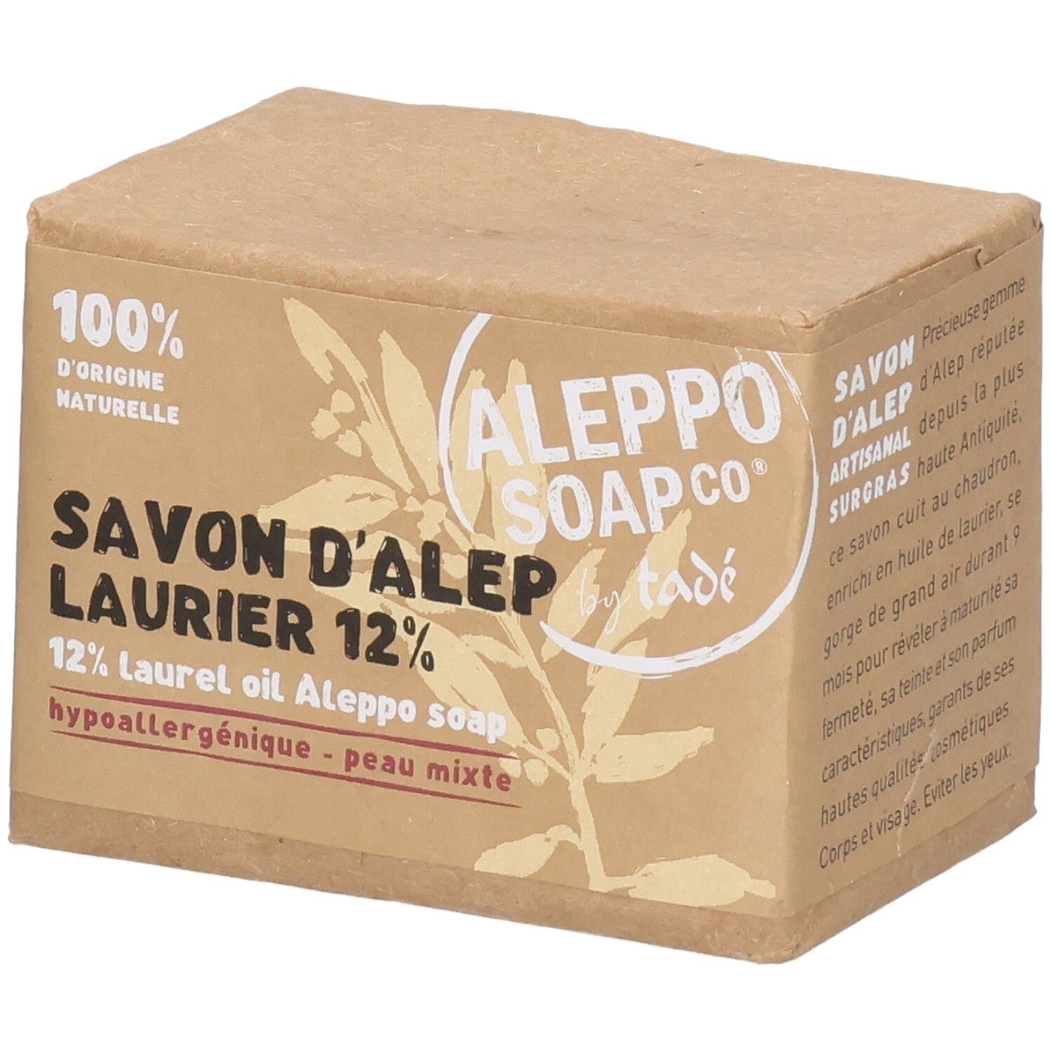 Tade Tadé Savon D'alep Laurier 12% 200 G