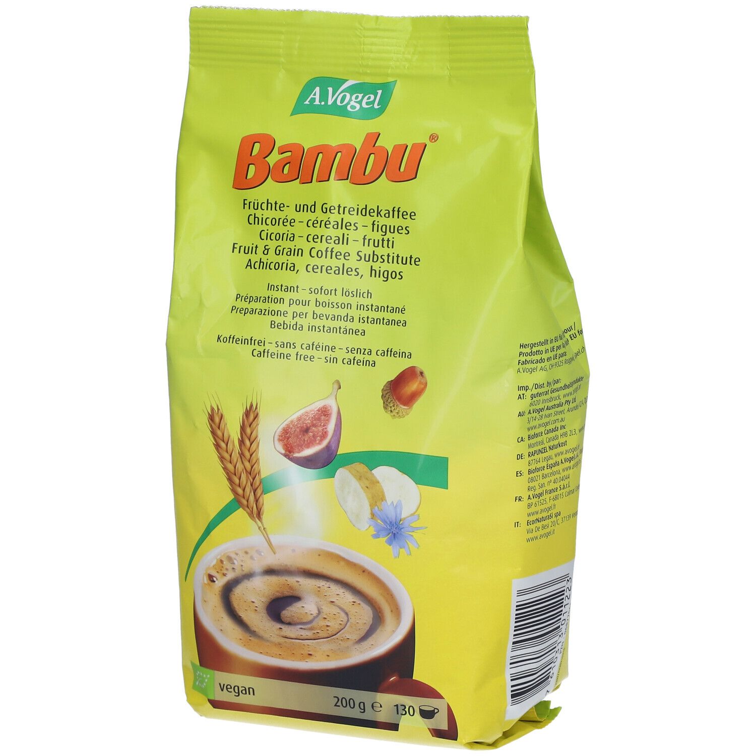 Vogel Bambu Café De Fruits Instantané Recharge 200 g Poudre