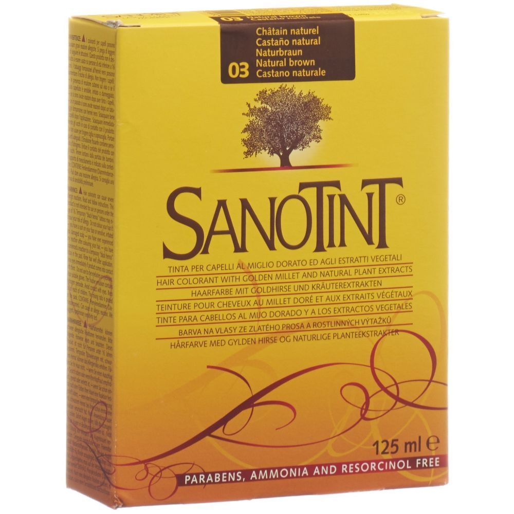 Sanotint Teinture De Cheveux 03 Châtain Naturel Teinture(S) 125 Ml