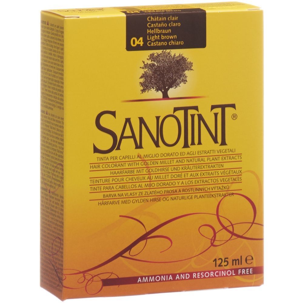 Sanotint Teinture De Cheveux 04 Châtain Clair Teinture(S) 125 Ml