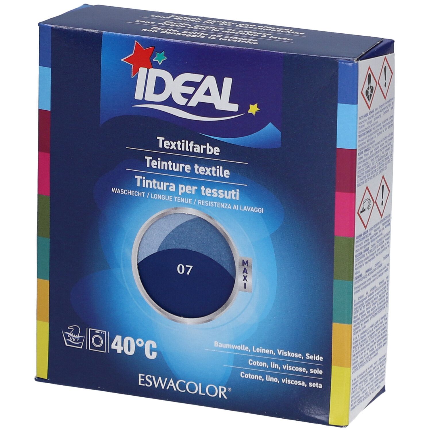 IDEAL Maxi Teinture textile longue tenue - 07 Bleu marine 1 pc(s) Liquide