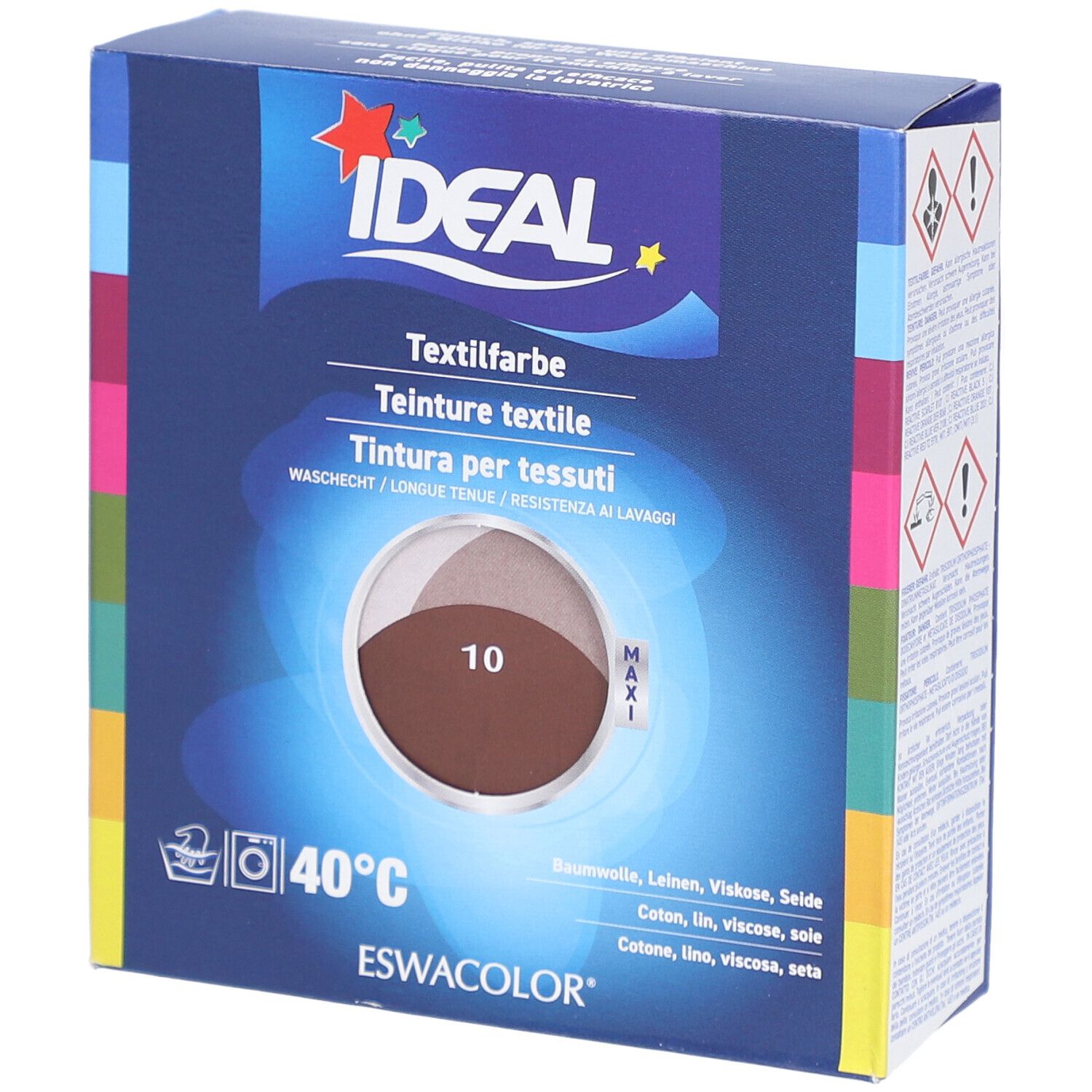 IDEAL Maxi Teinture textile longue tenue - 10 Chocolat 1 pc(s) Teinture(S)