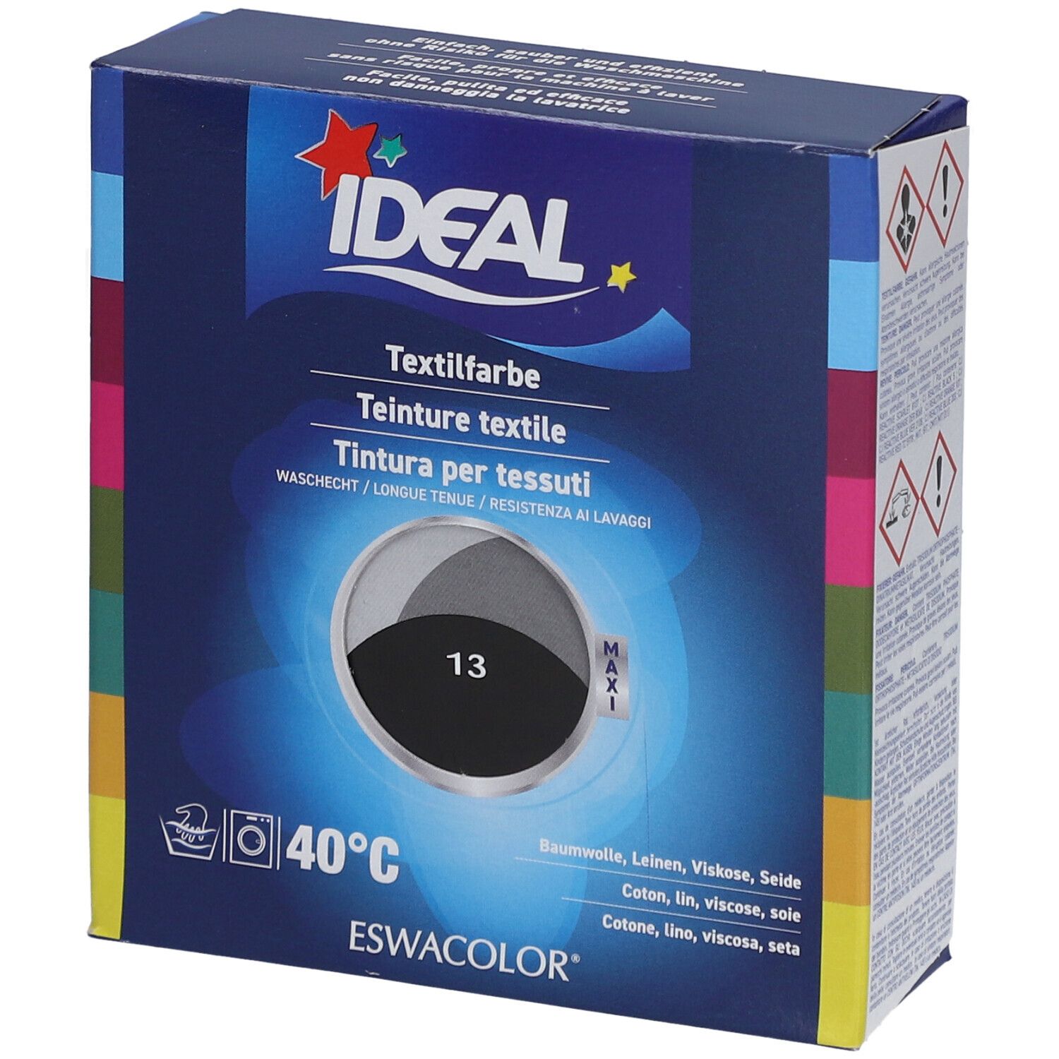 IDEAL Maxi Teinture textile longue tenue - 13 Noir 1 pc(s) Liquide