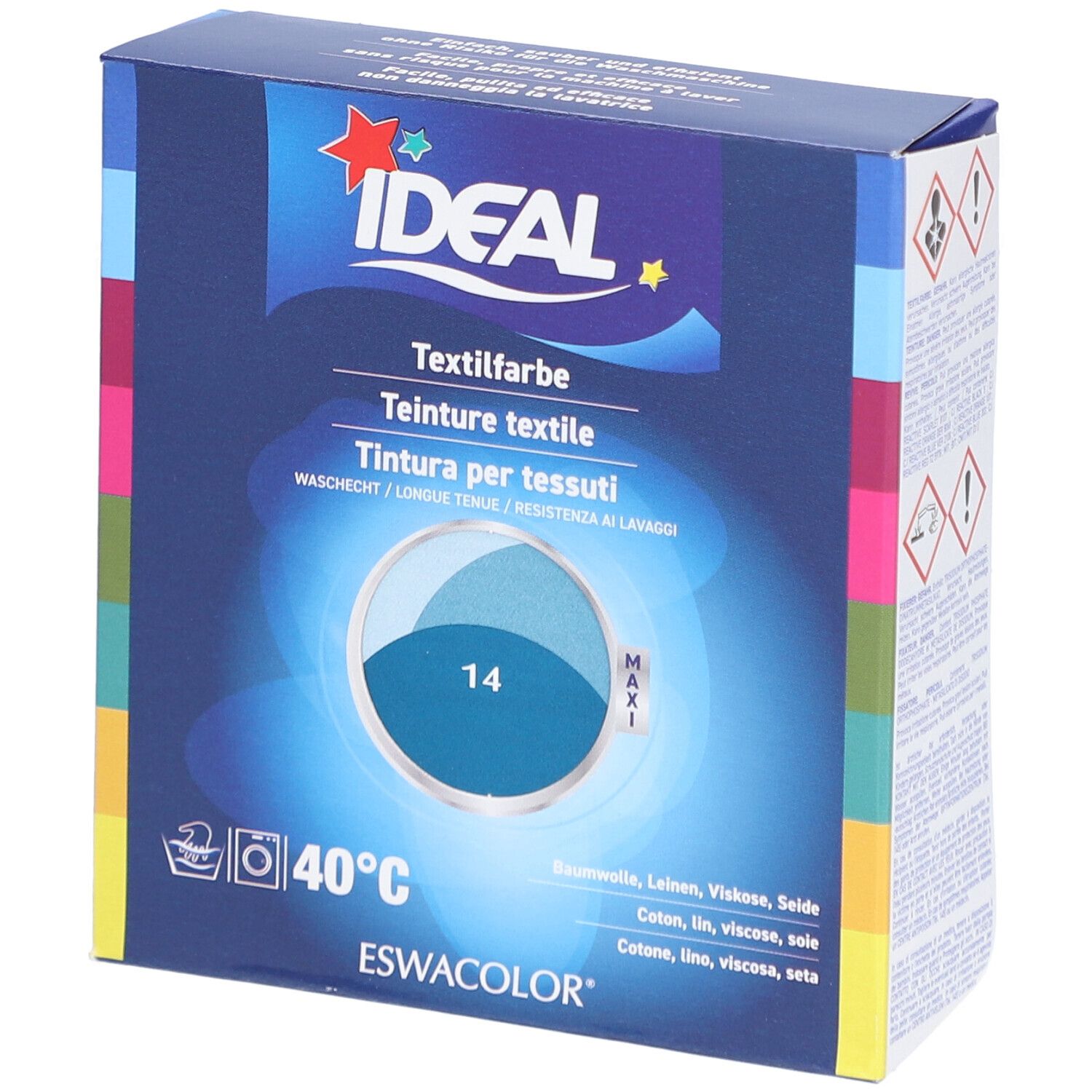 IDEAL Maxi Teinture textile longue tenue - 14 Bleu pétrole 1 pc(s) Teinture(S)