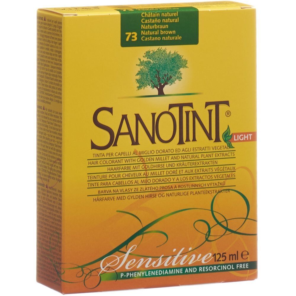 Sanotint Sensitive Teinture De Cheveux 73 Couleur Châtain Naturel Autre 125 Ml