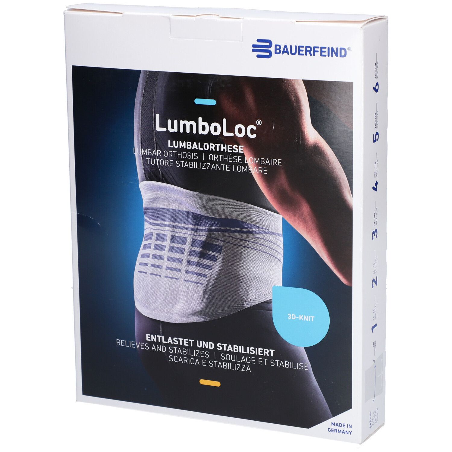 BAUERFEIND Lumboloc Orthèse lombaire taille 6 titane 1 pc(s) Bandage(S)