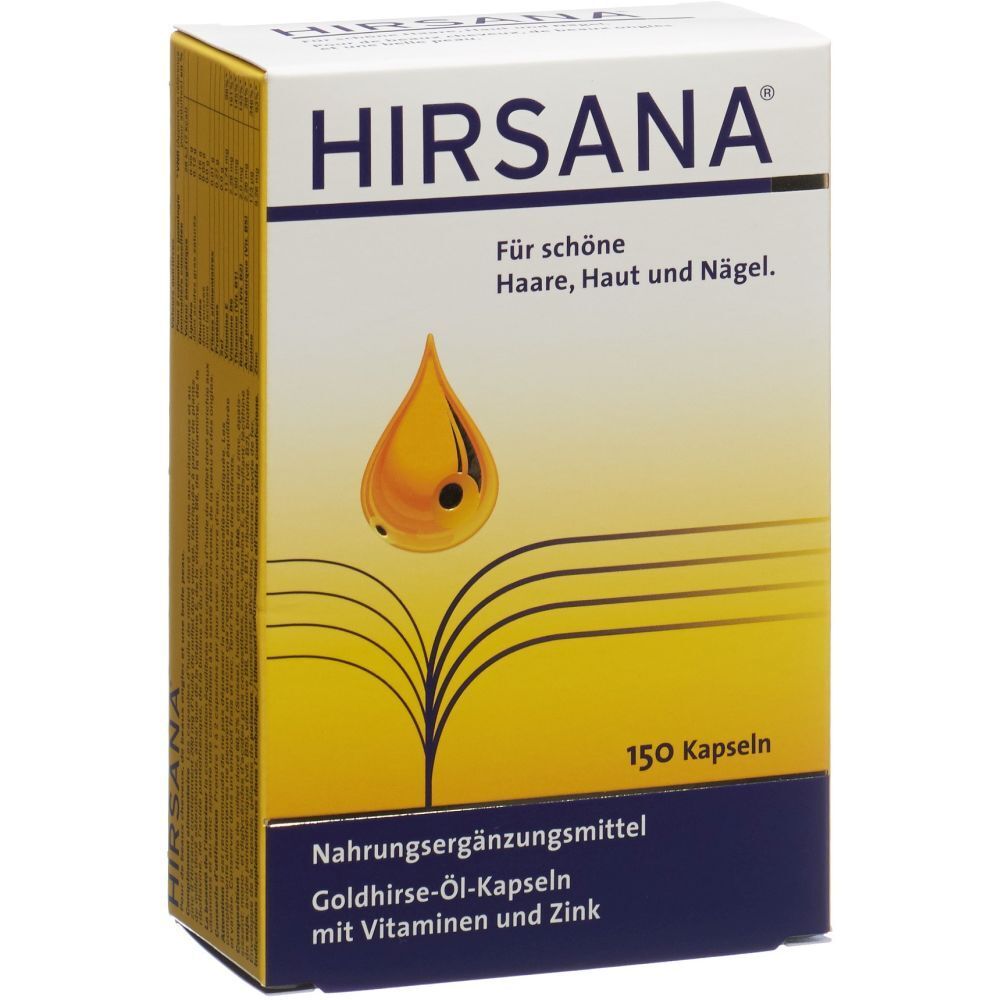 HIRSANA Capsules d'huile de millet doré 150 pc(s) Capsule(S)