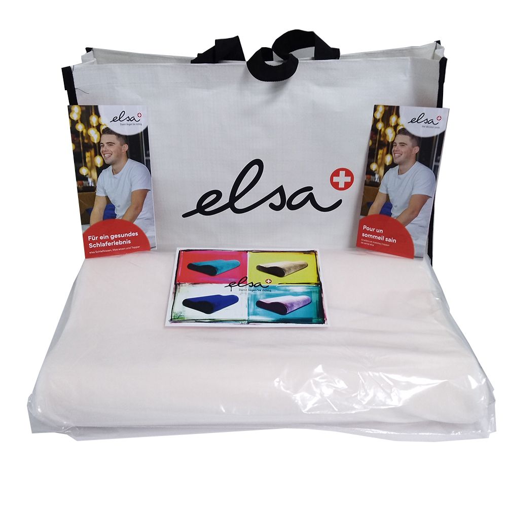 ELSA Coussin pour la nuque 50 x 9 cm Taie velours Ecru Oreiller 1 pc(s)
