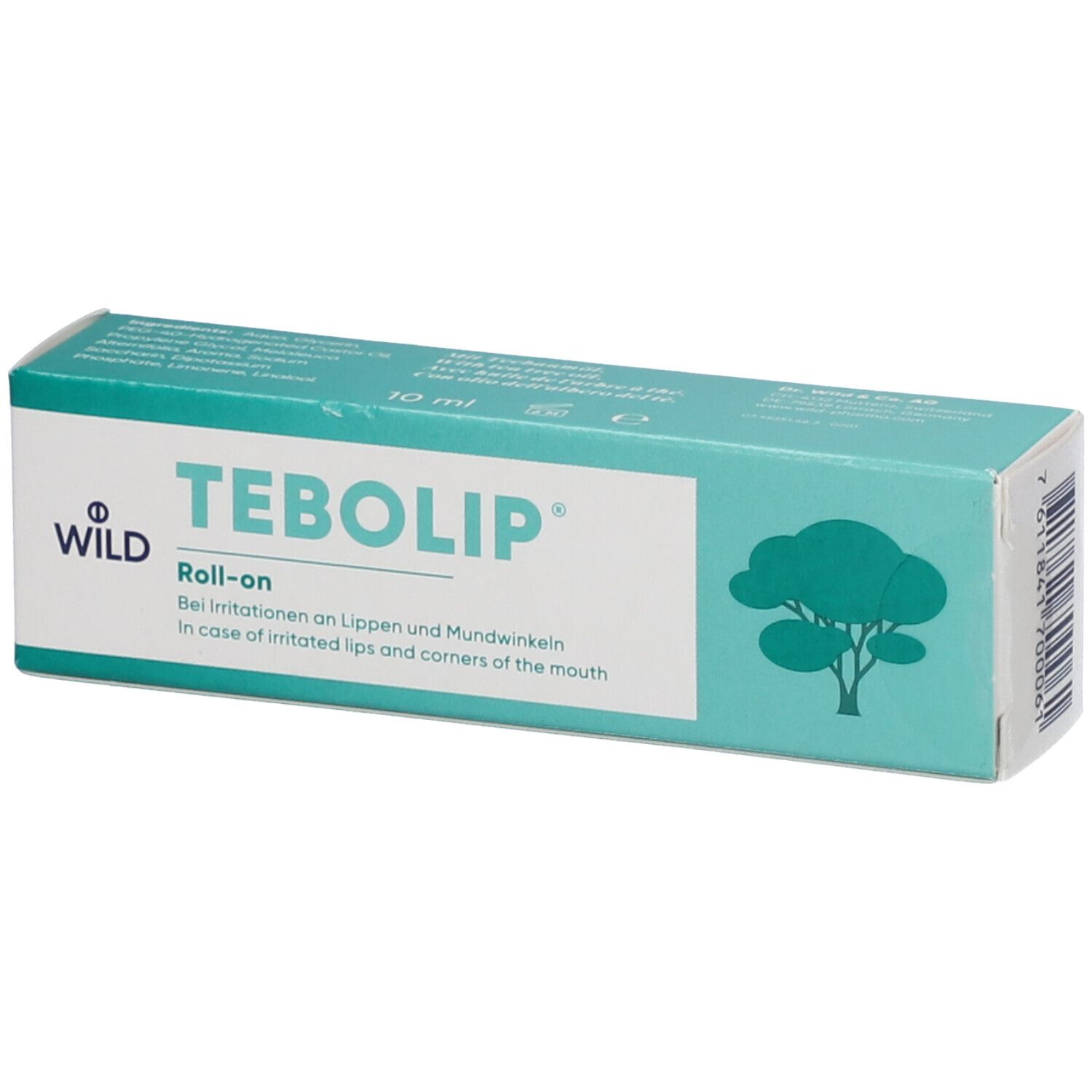 WILD Tebolip Roll-On pour lèvres irritées 10 ml Rouleau