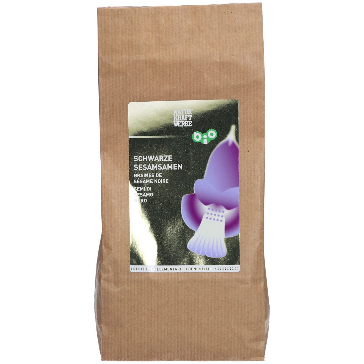NATURKRAFTWERKE Graines de sésame noir bio 250 g Aliment