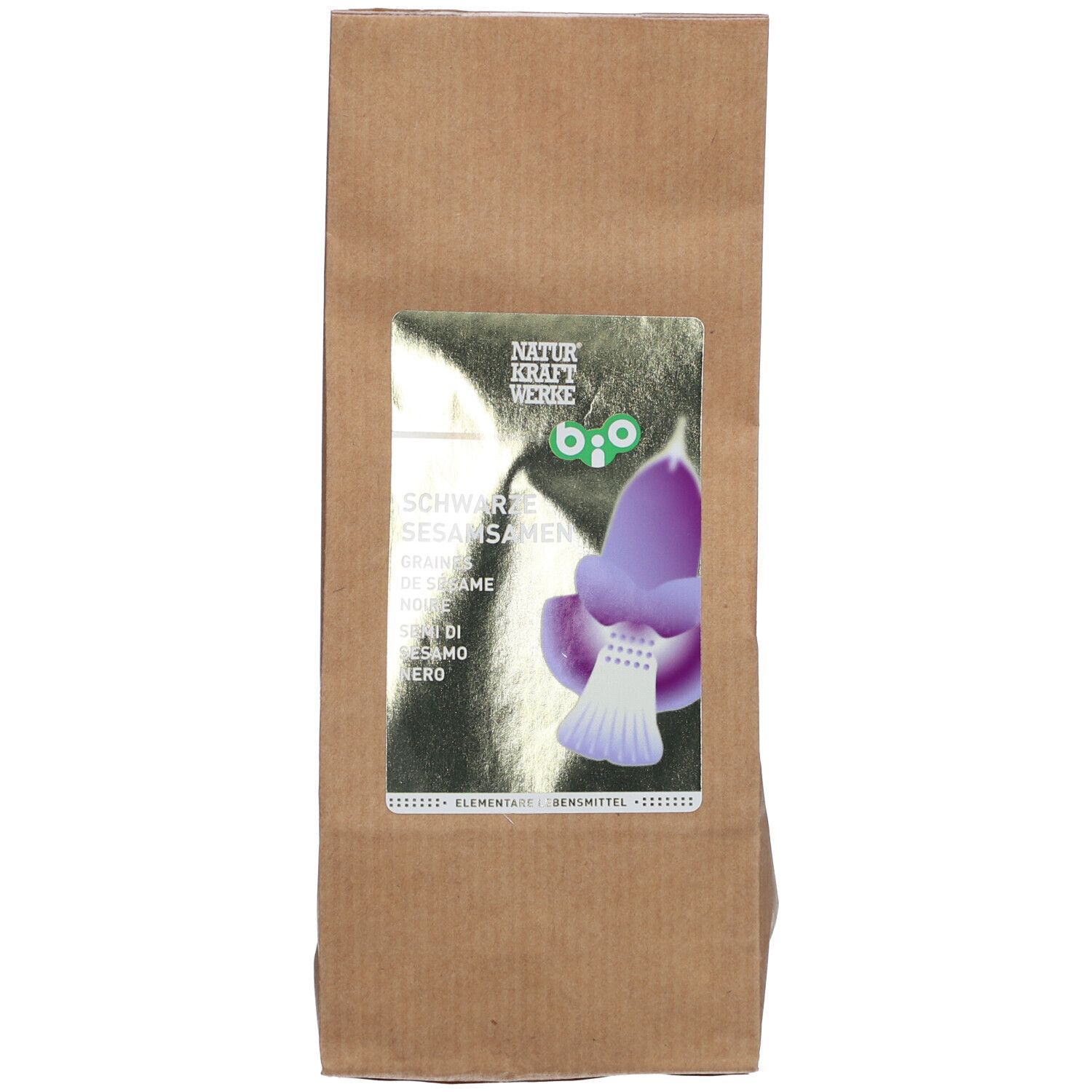 NATURKRAFTWERKE Graines de sésame noir bio 100 g Aliment