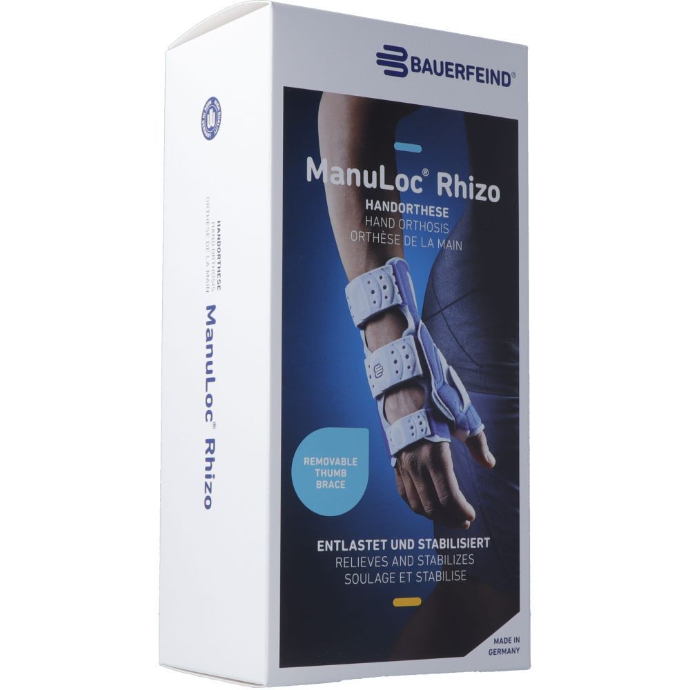 BAUERFEIND Manuloc Rhizo orhtèse Poignet taille 2 Droite titane Bandage(S) 1 pc(s)