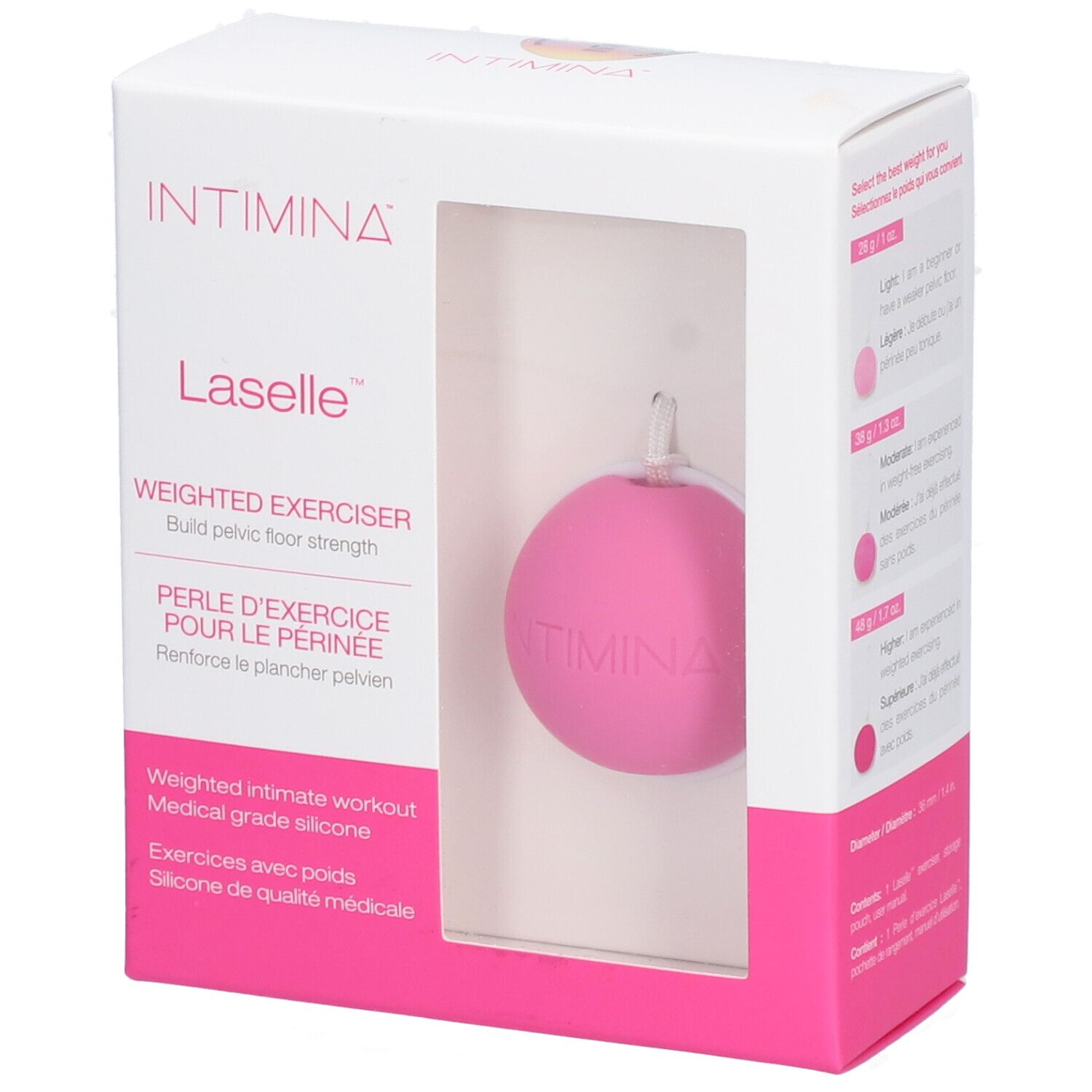 INTIMINA Laselle™ Perle d'exercice pour le périnée 38 g Soins Corporels 1 pc(s)