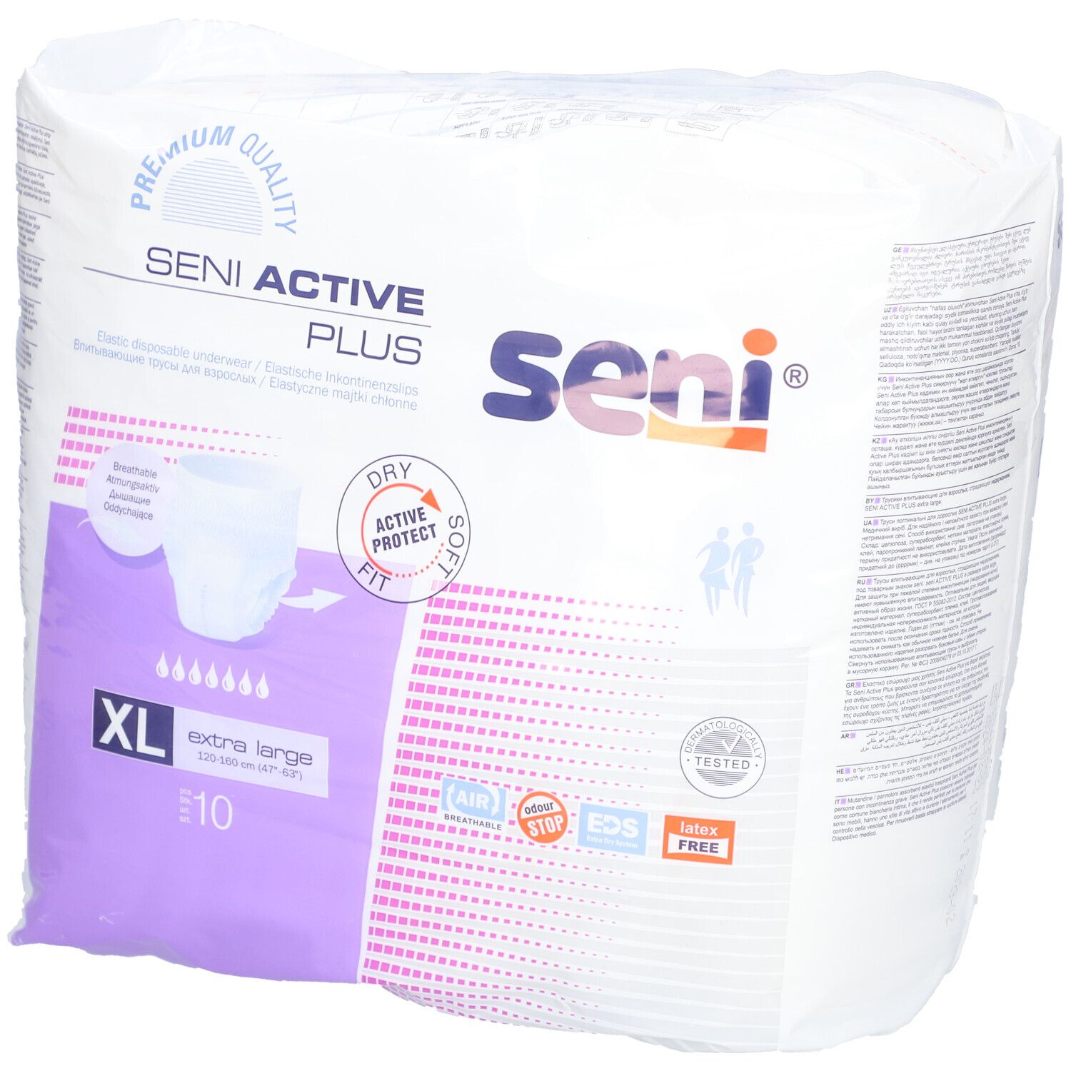 Seni Active Plus Culotte d'incontinence XL D'Incontinence 10 pc(s)