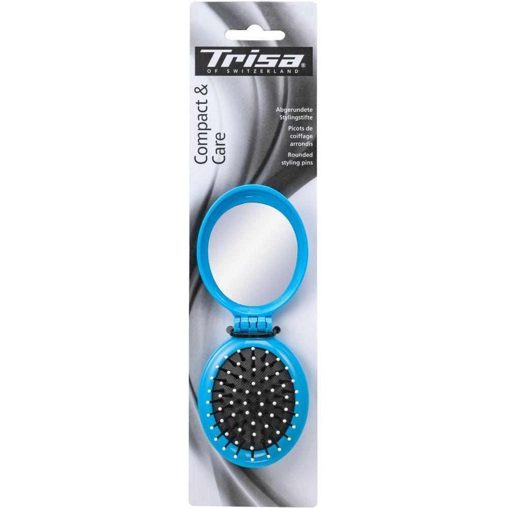 TRISA Basic Brosse à cheveux pliable et son miroir 1 pc(s) Brosse