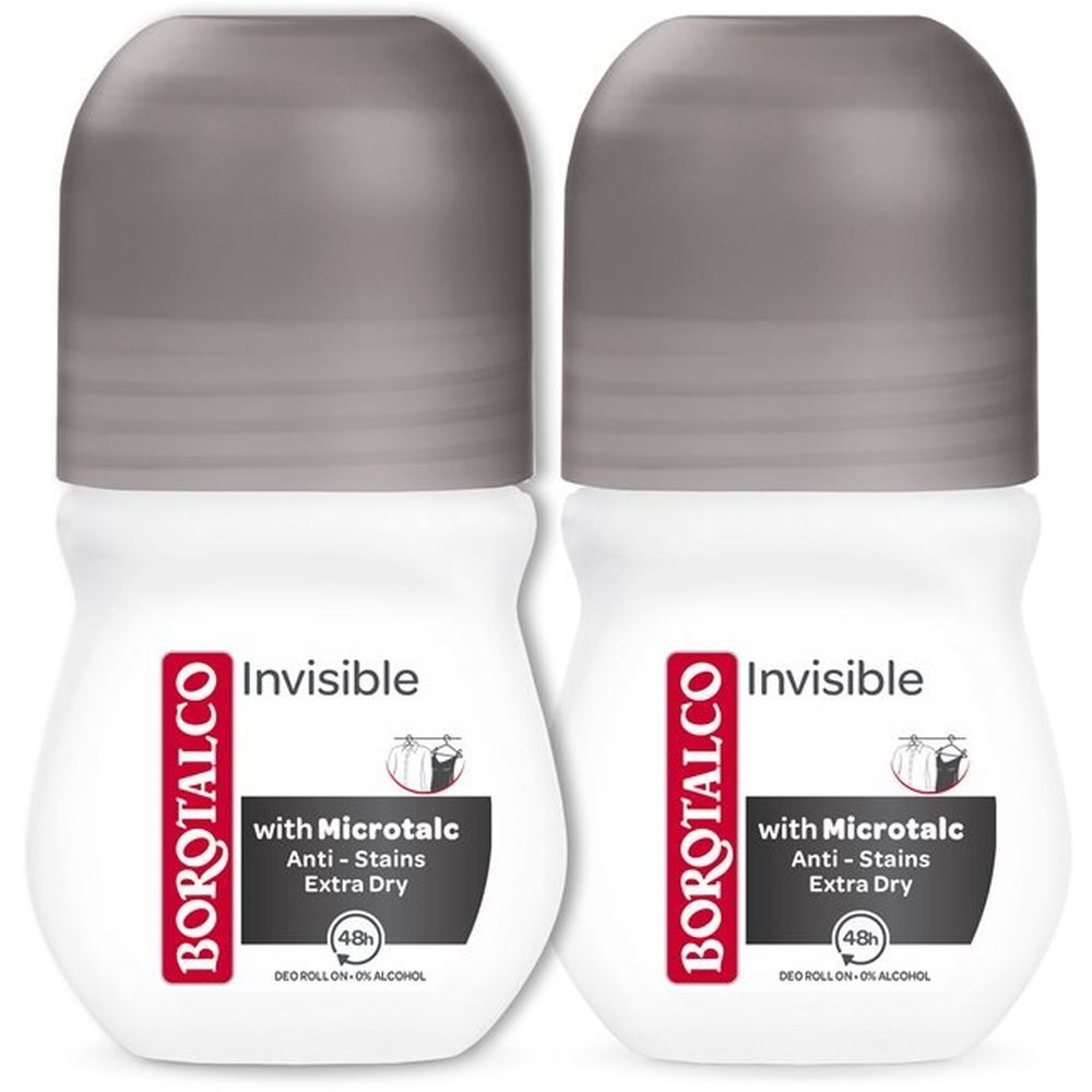 Borotalco Déodorant Invisible Roll-On Rouleau 50 Ml