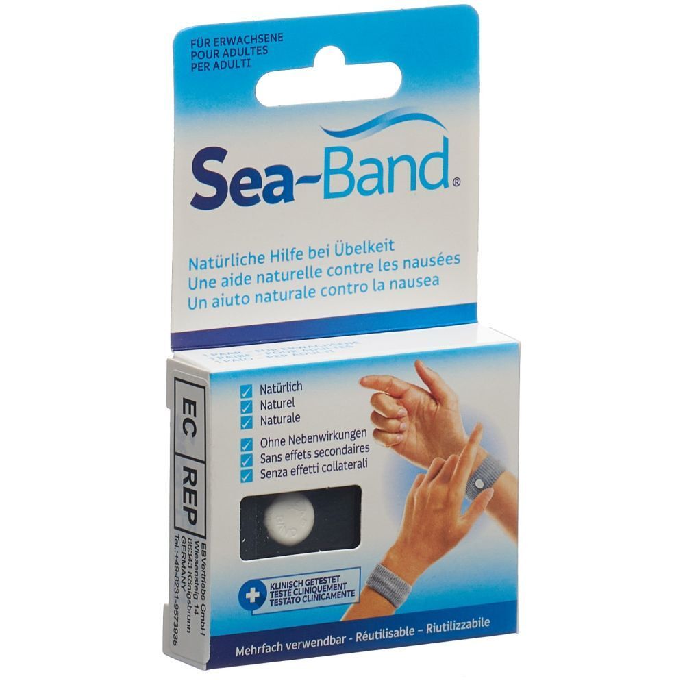 SEA-BAND Bracelet acupression adulte noir 1 pc(s) Bracelet
