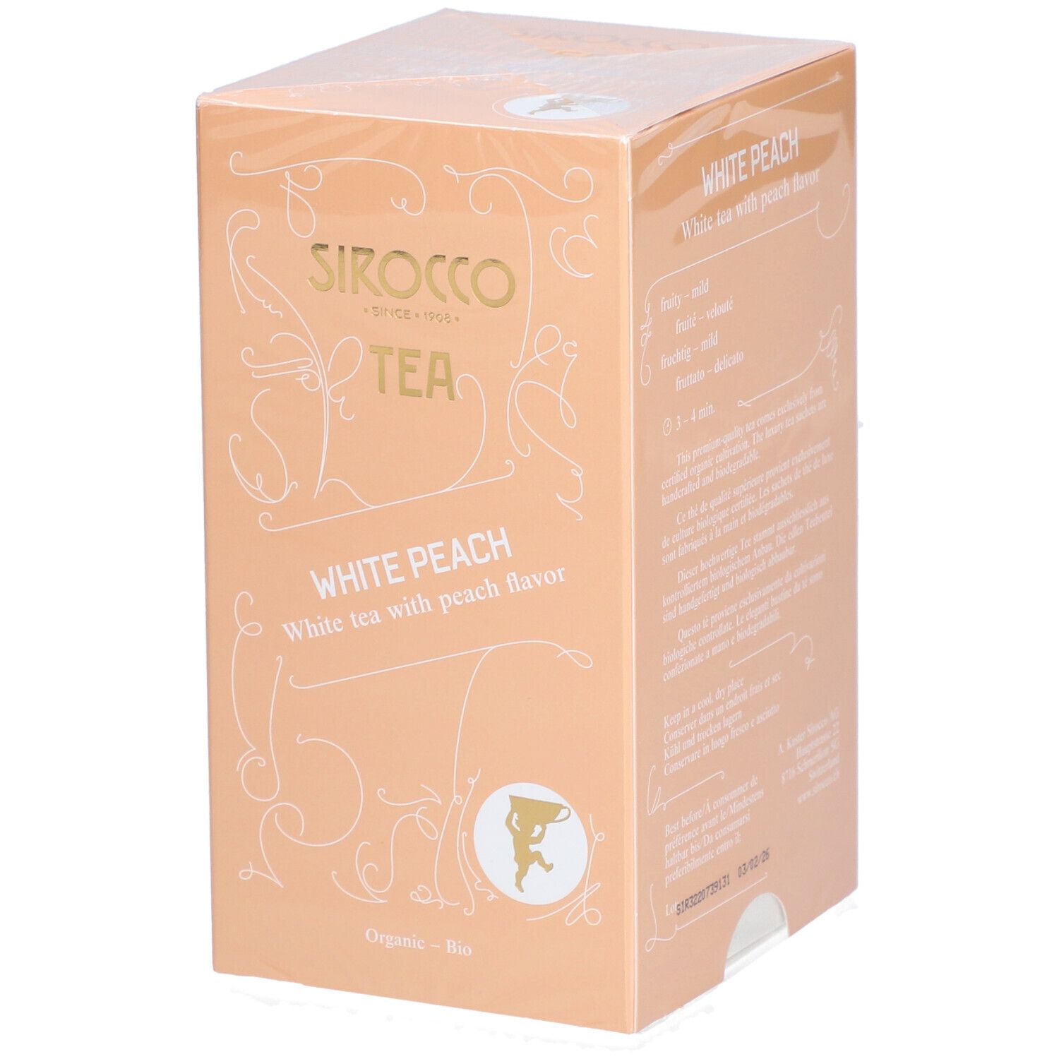 SIROCCO Thé blanc saveur pêche 20 pc(s) Thé