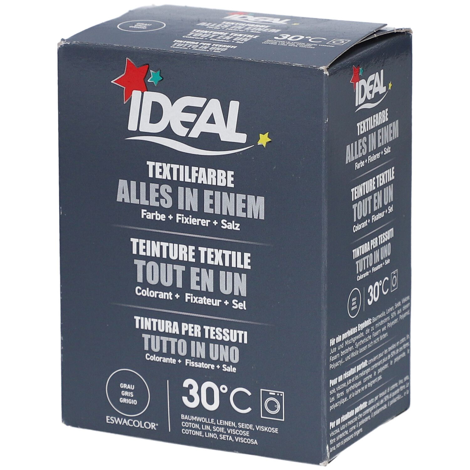 Ideal Teinture textile Gris Tout en un pour machines à laver 230 g Autre