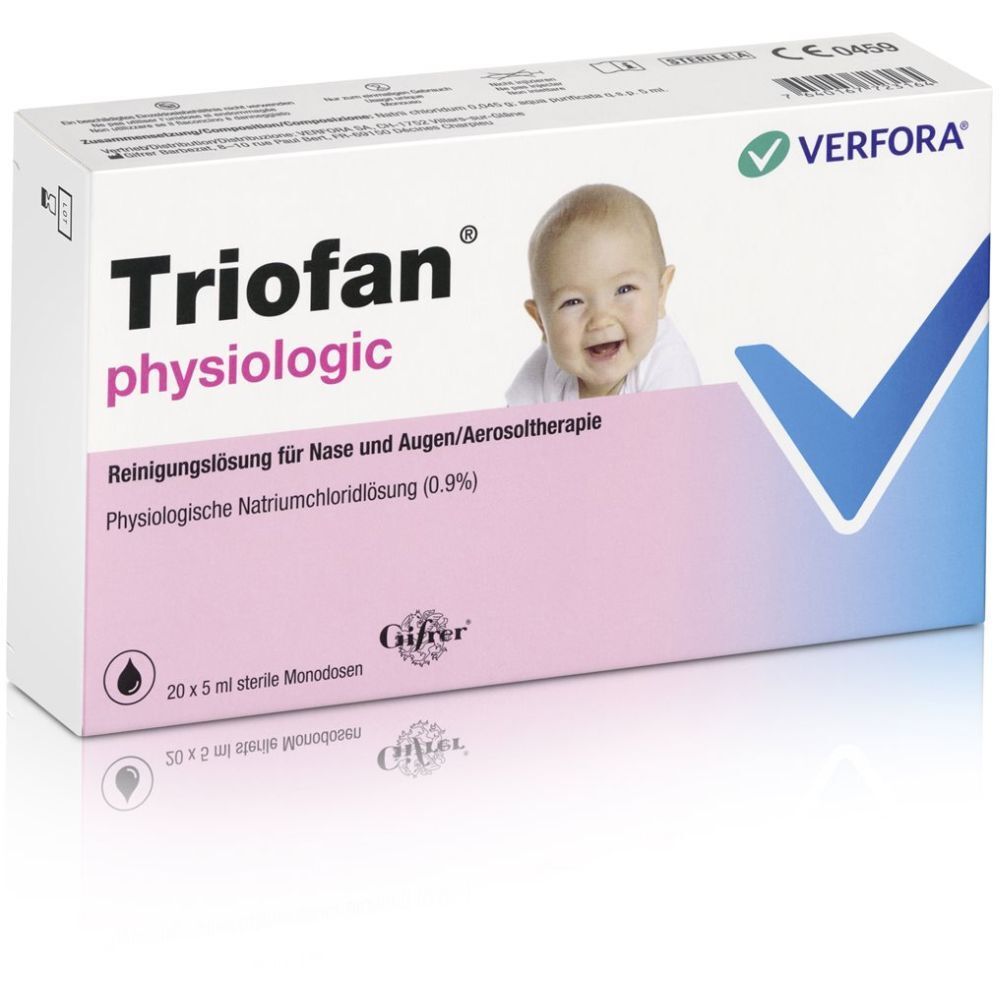 TRIOFAN Physiologic Sérum Physiologique 20x5 ml Pipette(S) Unidose(S)