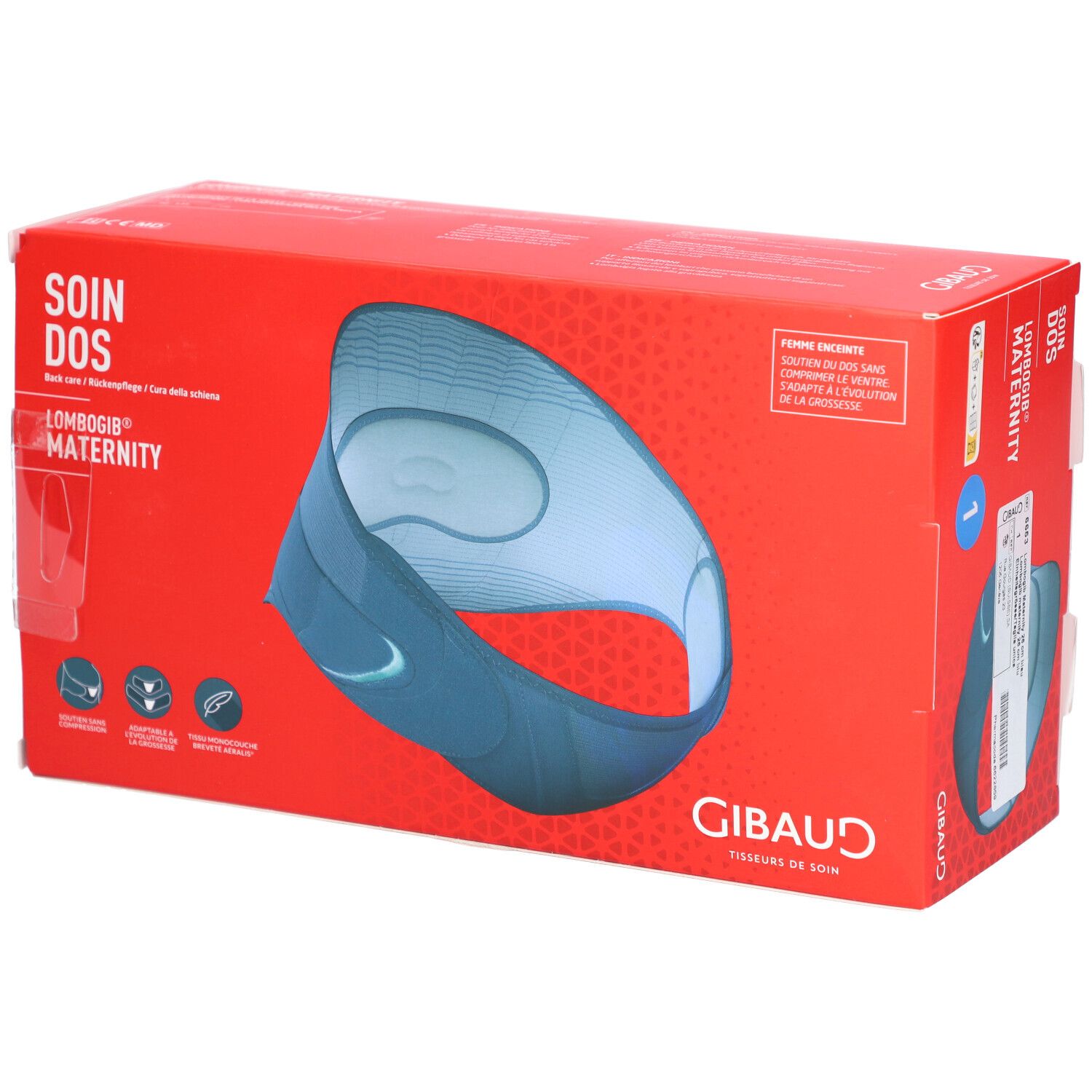 GIBAUD Ceinture lombaire de grossesse Lombogib avec soutien abdominal 1 pc(s) Autre