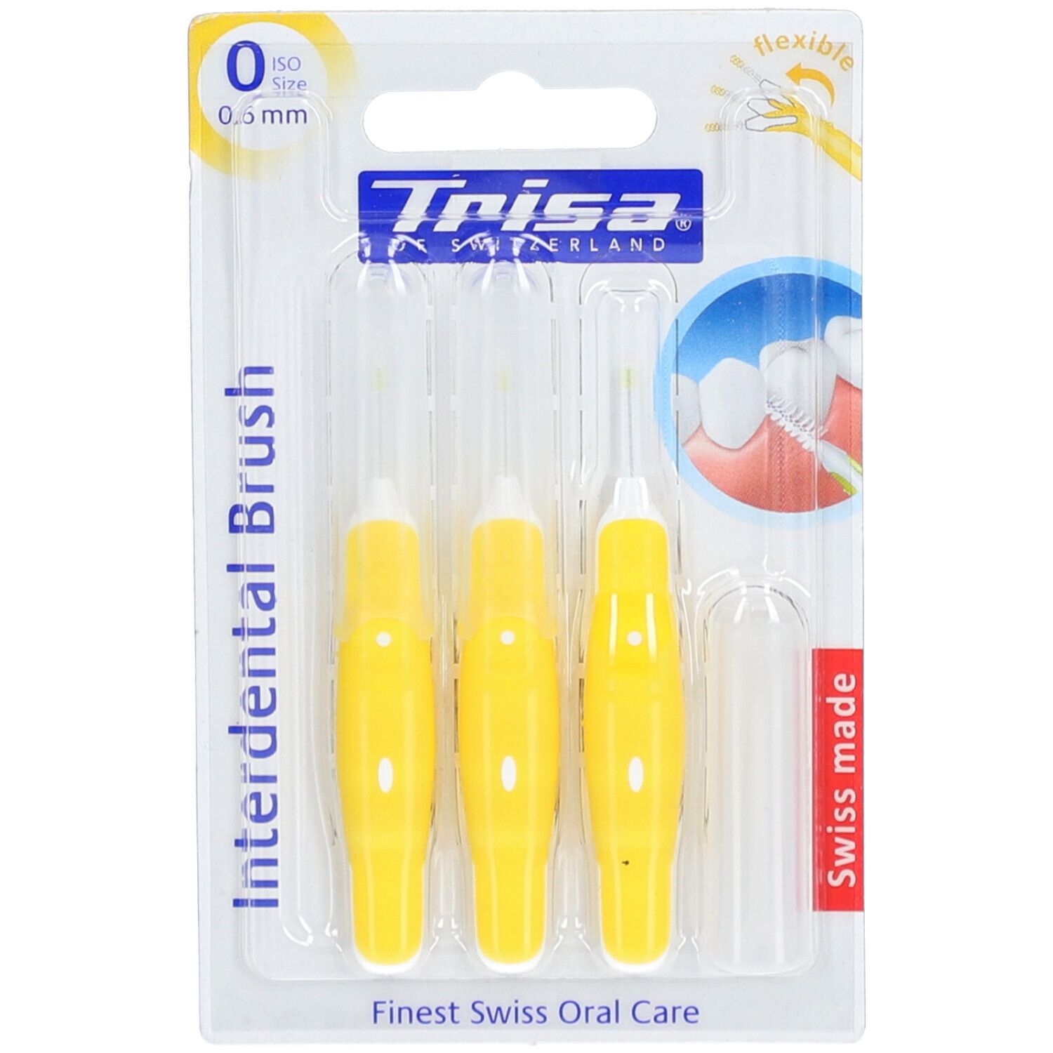 Trisa Brossettes Interdentaires Taille 0 - 0,6 Mm Brosse(S) À Dents 3 Pc(S)
