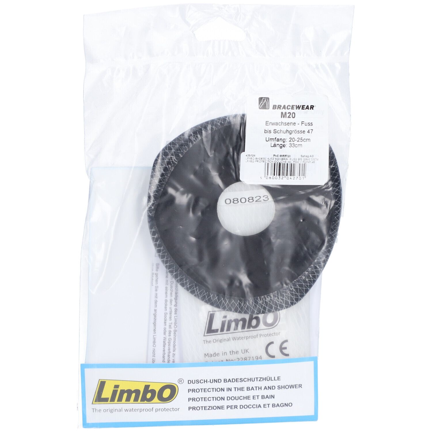 LIMBO Protection de douche et bain Limbo pour plâtres, gaze pied, adultes 1 pc(s)