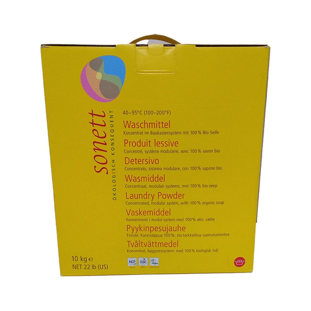 Sonett Lessive 40° 60° 95°C poudre 10 kg Liquide