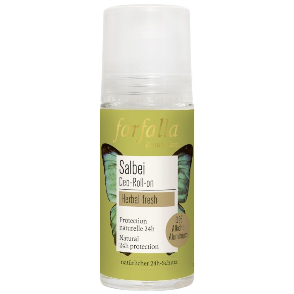 Farfalla Déodorant Roll On À La Sauge Rouleau 50 Ml