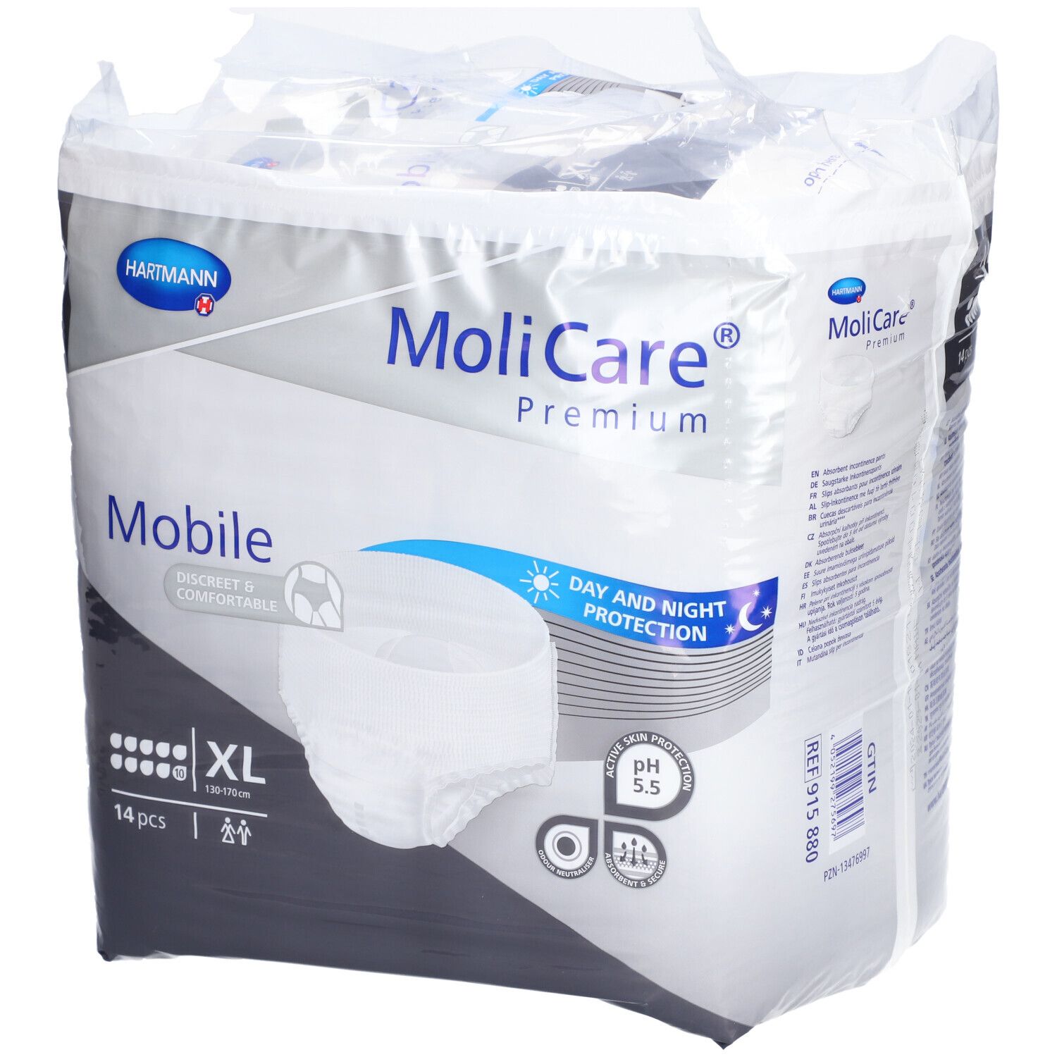 Hartmann Molicare® Premium Mobile 10 Drops Extra Large Culotte D'Incontinence 14 pc(s)