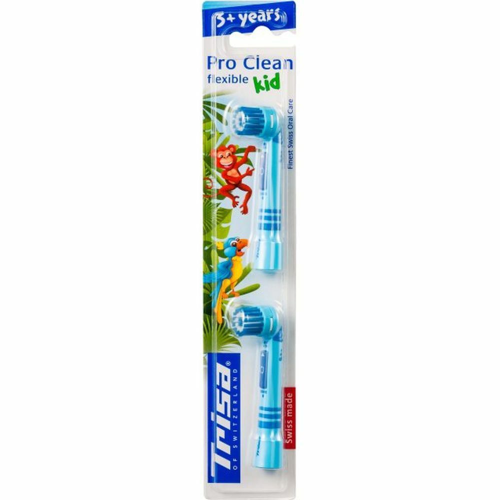 TRISA Pro Clean Flexible Kid 2 têtes de remplacement 2 pc(s) Brosse(S) À Dents