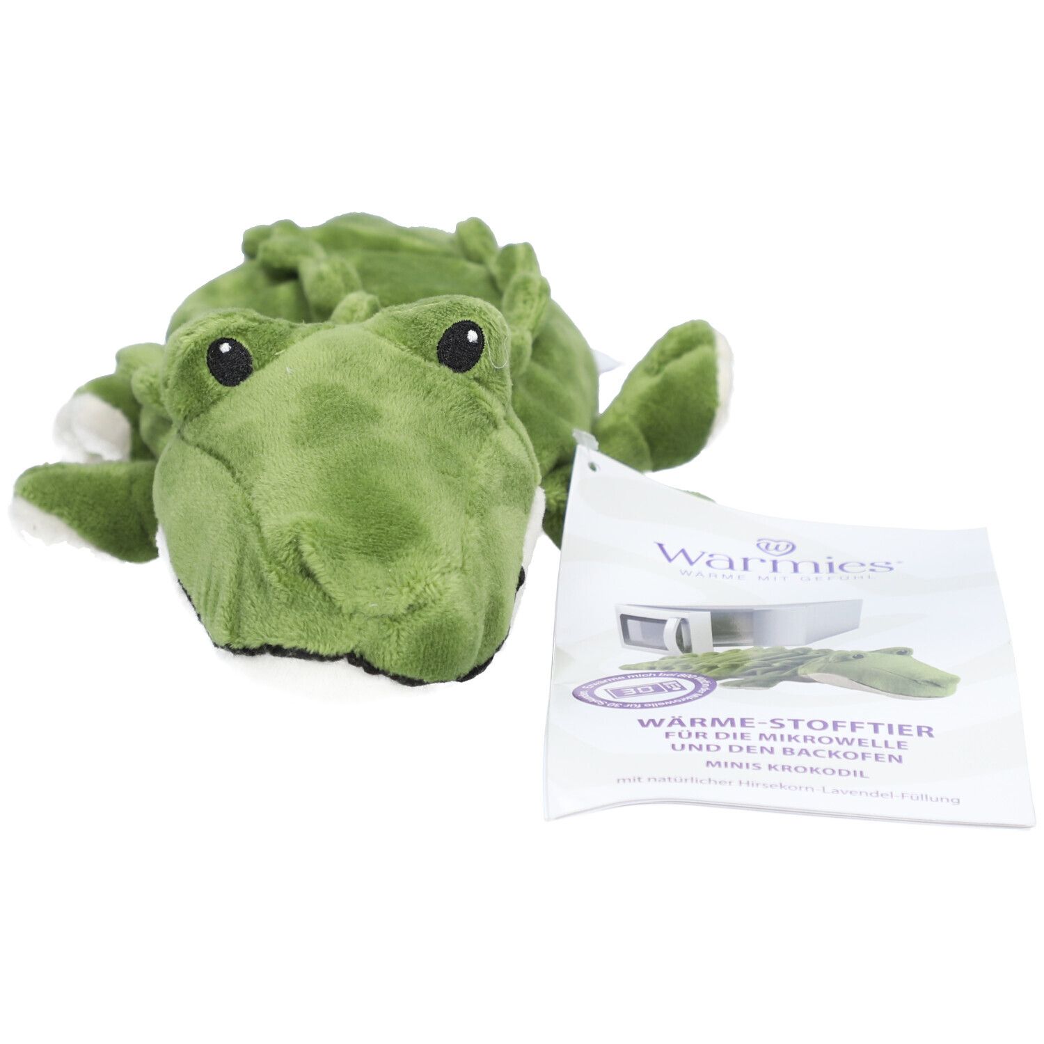 WARMIES Minis Peluche Chauffante Crocodile 1 pc(s) Coussin Chauffant