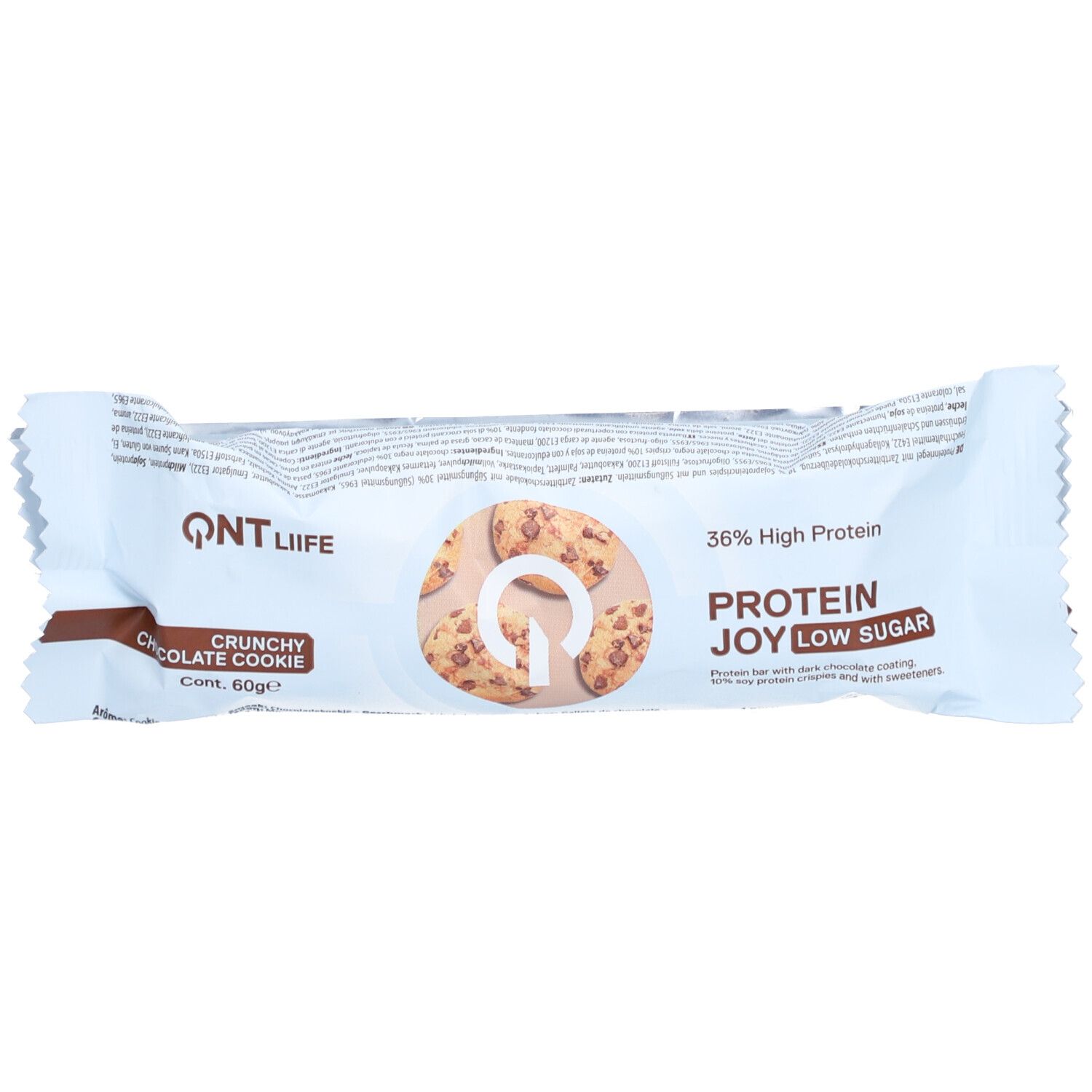 Qnt Protein Joy Barre Cookie Croquant Au Chocolat Poudre 60 G Enfants