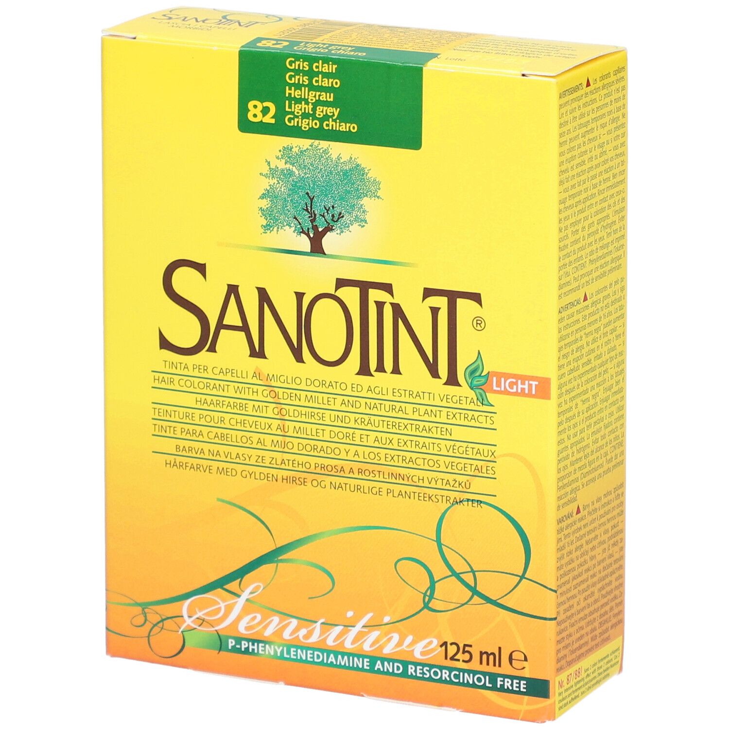 SANOTINT Sensitive Teinture 82 Gris Clair 1 pc(s) Teinture(S)