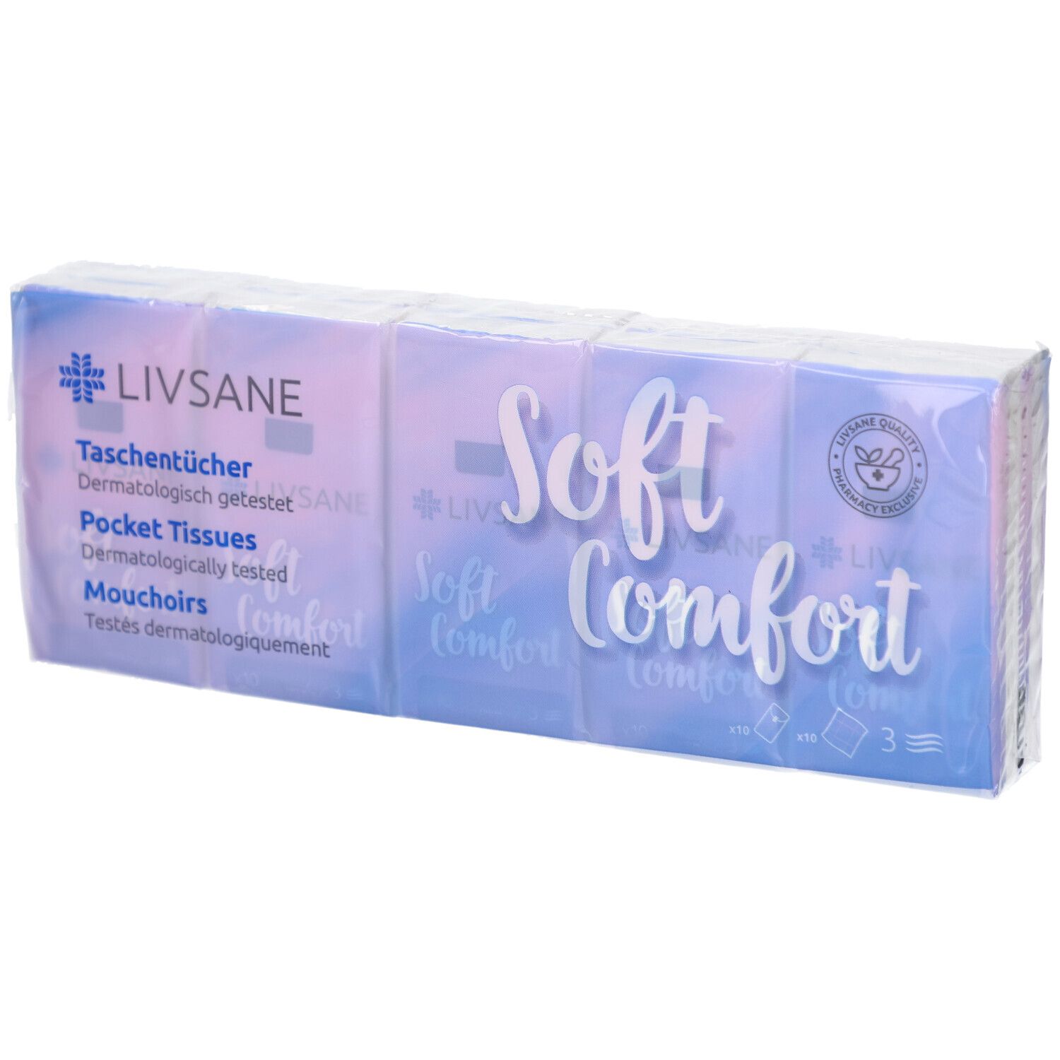 LIVSANE Mouchoirs de Poche Soft Comfort 10 pc(s) Lingette(S)