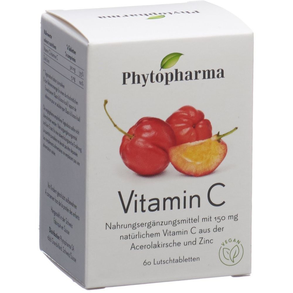 PHYTOPHARMA Vitamine C 60 pc(s) Comprimé(S) À Sucer