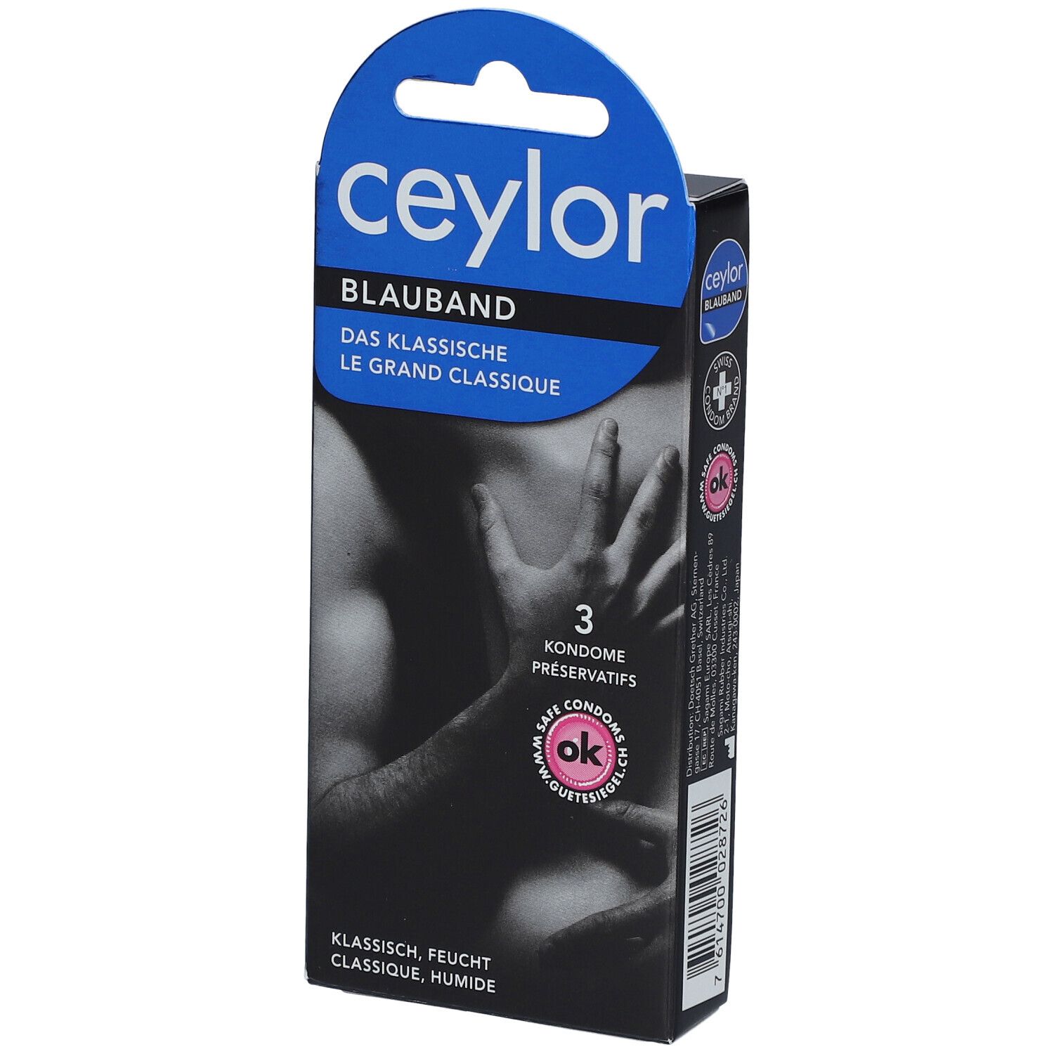 CEYLOR Bande bleue, préservatifs classiques Préservatif(S) 3 pc(s)
