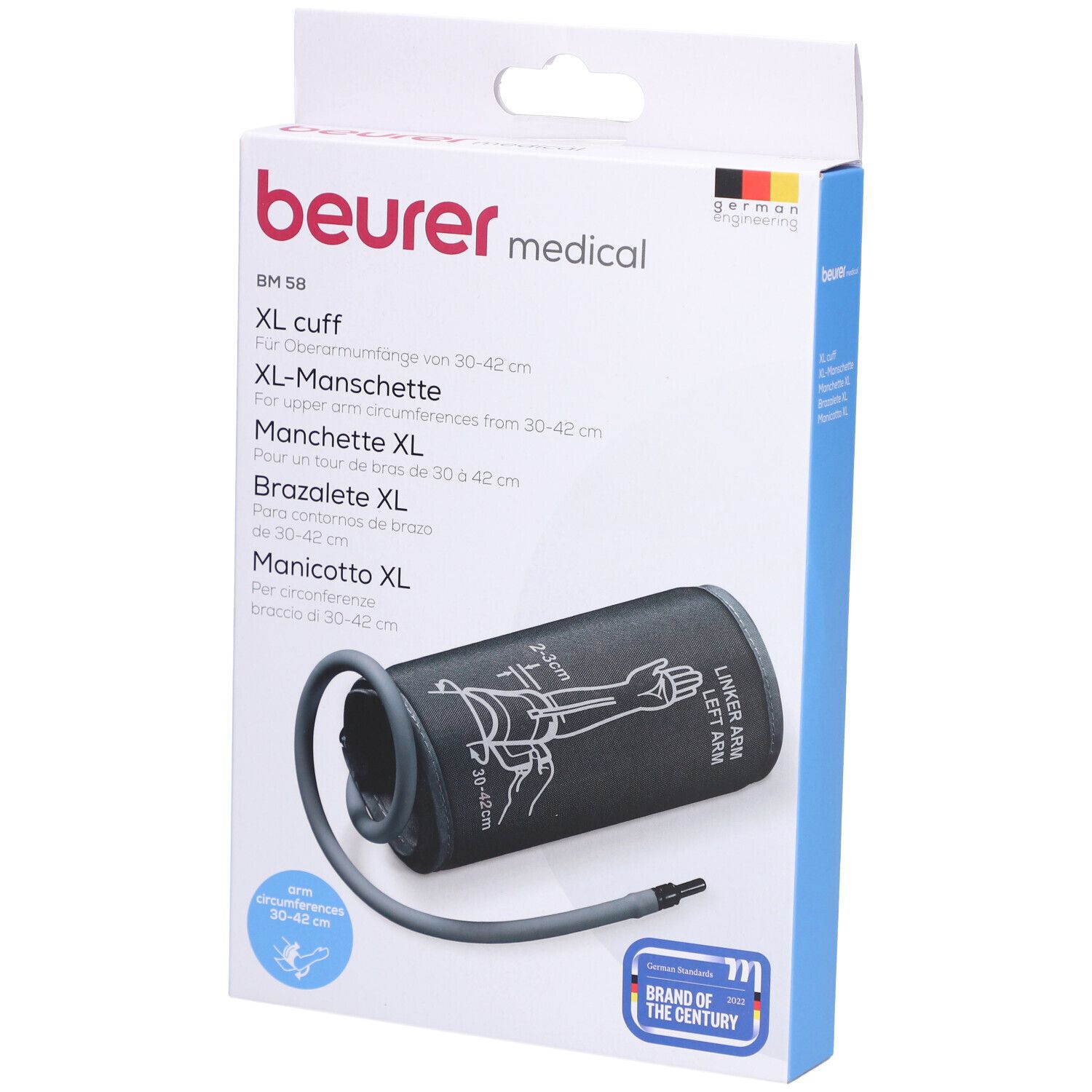 Beurer medical BM 58 Brassard pour le haut du bras XL Pièce de rechange pour tensiomètre 1 pc(s)