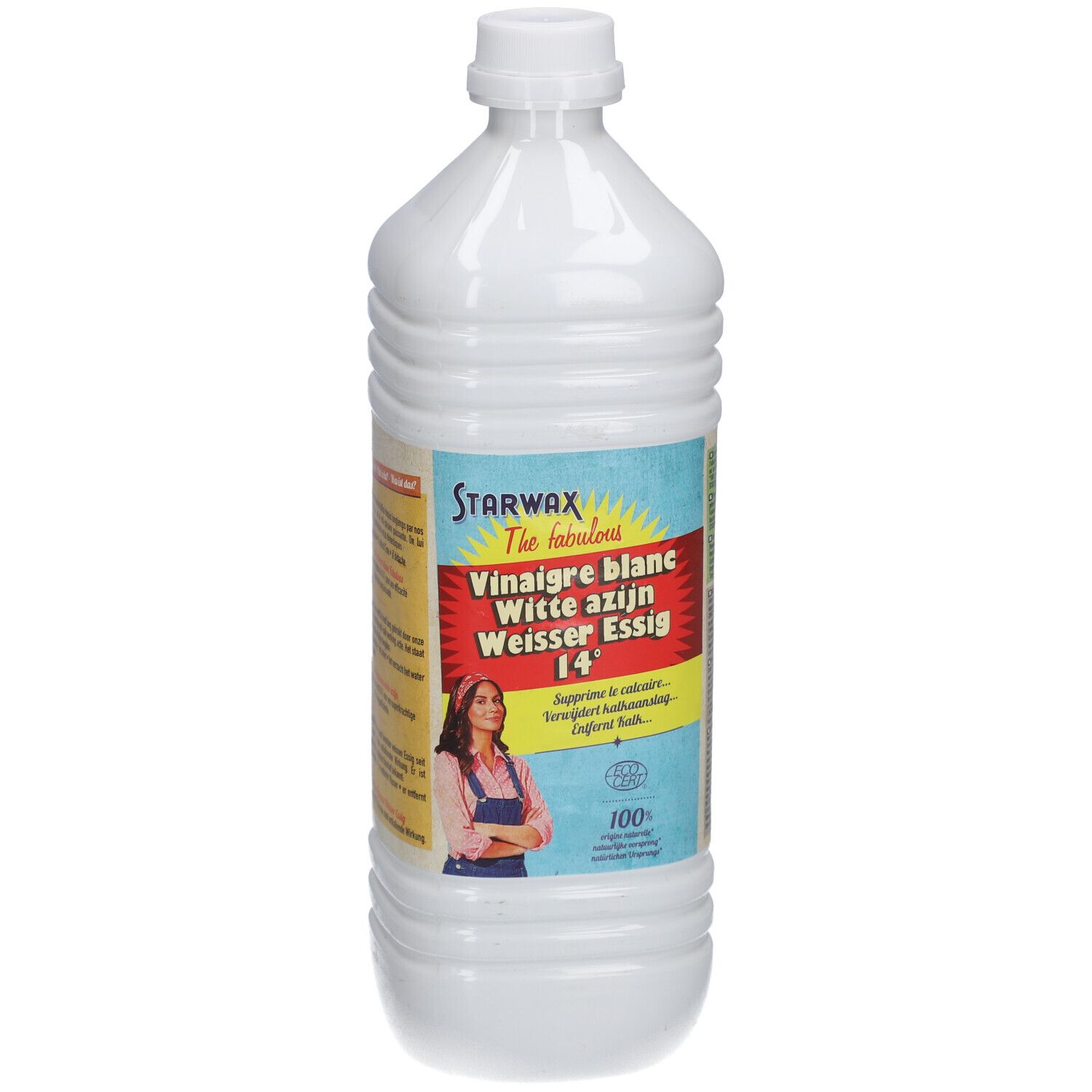 STARWAX Vinaigre blanc 14° sans parfum 1 l Liquide