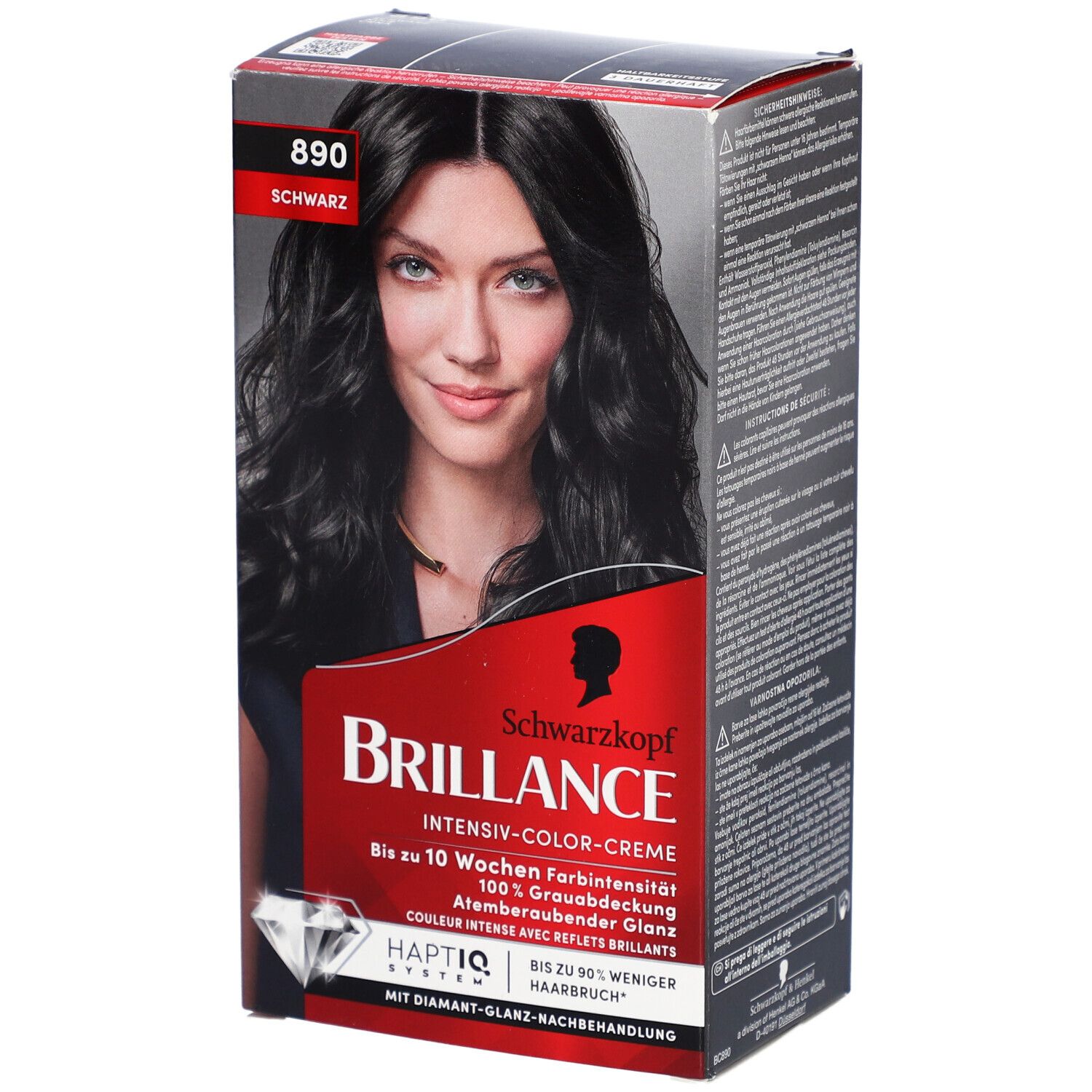 Schwarzkopf Brillance coloration 890 noir intense Set(S) 1 pc(s)