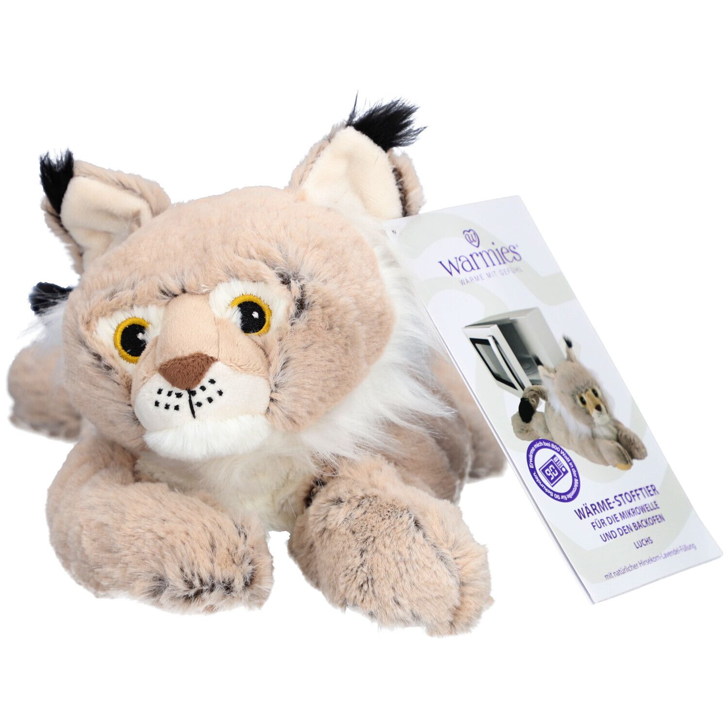 WARMIES Peluche Chauffante Lynx 1 pc(s) Coussin Chauffant