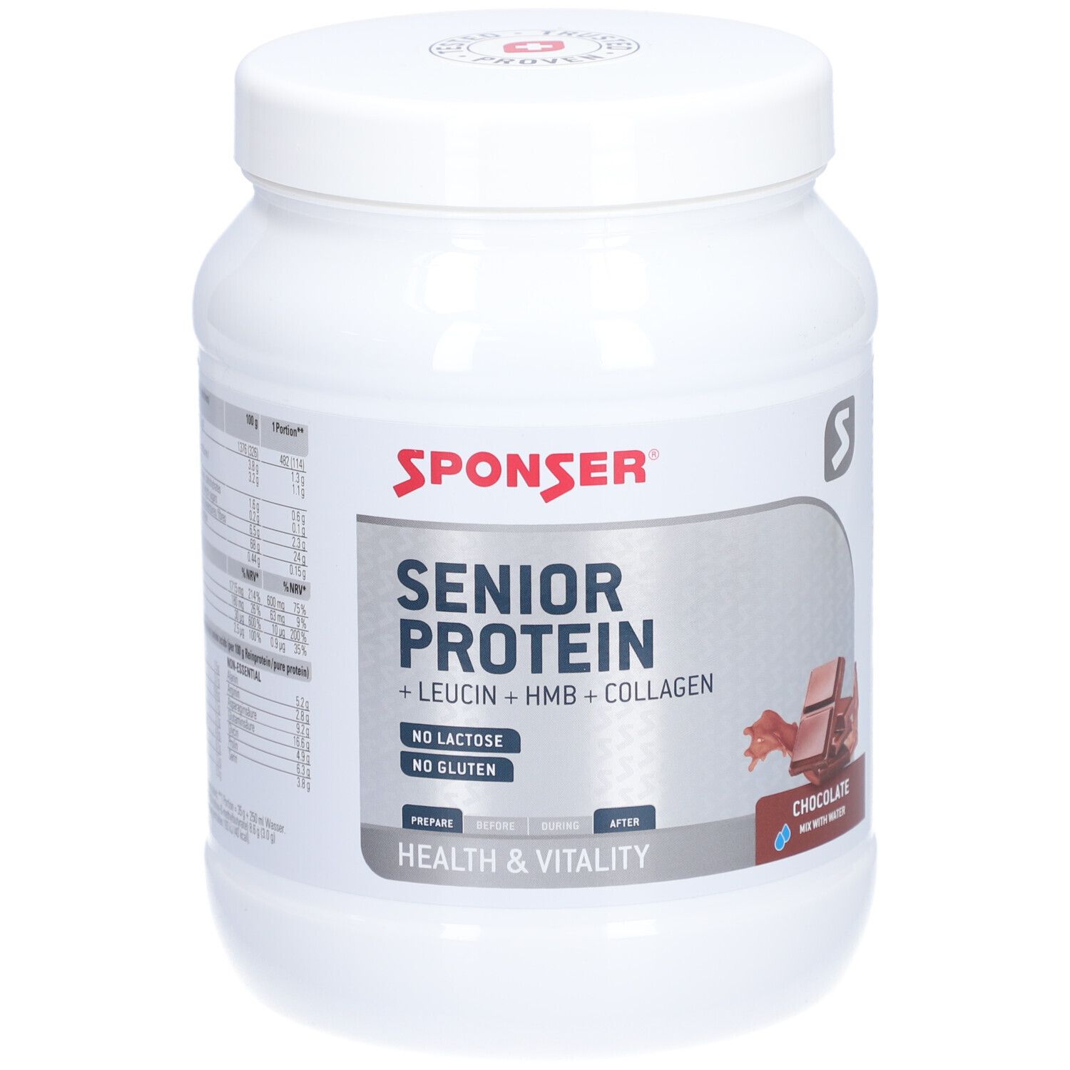 SPONSER Senior Protein Chocolate 455 g Poudre
