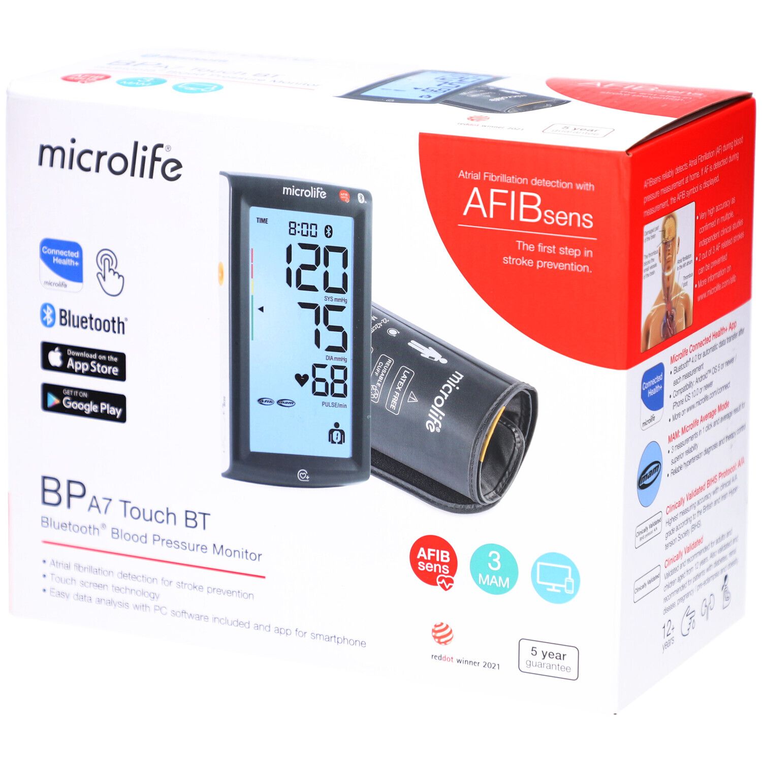 MICROLIFE Tensiomètre A7 Touch Bluetooth 1 pc(s) Appareil